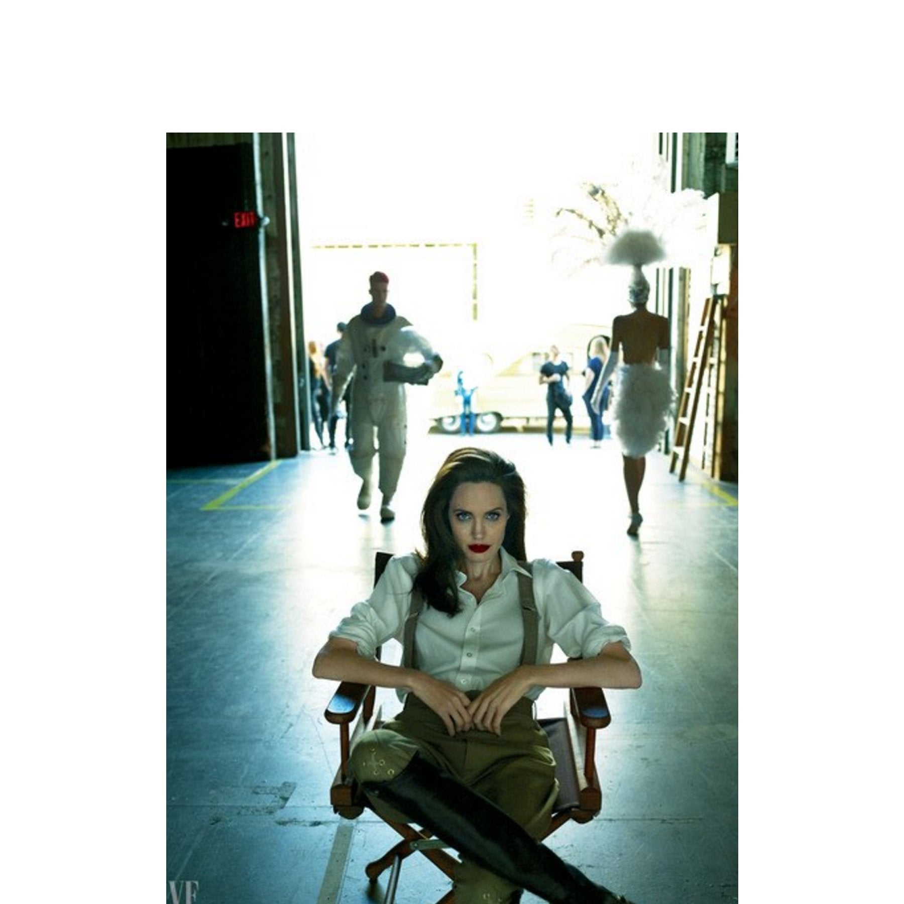 Angelina Jolie wears Emma Willis White Superior Slimfit Shirt in this month’s Vanity Fair - Emma Willis