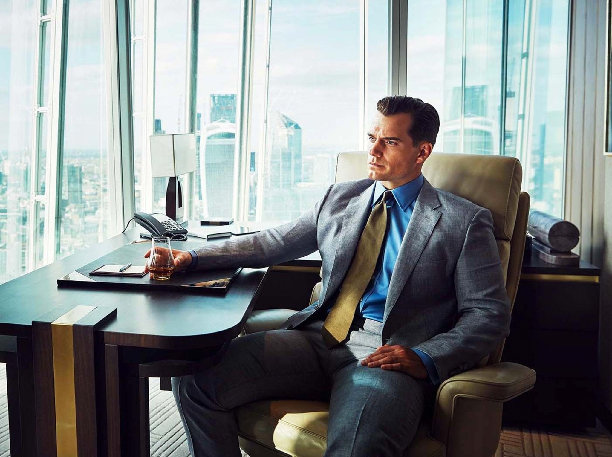 Henry Cavill wears Emma Willis shirts for the Cover Story in Square Mile Magazine - Emma Willis