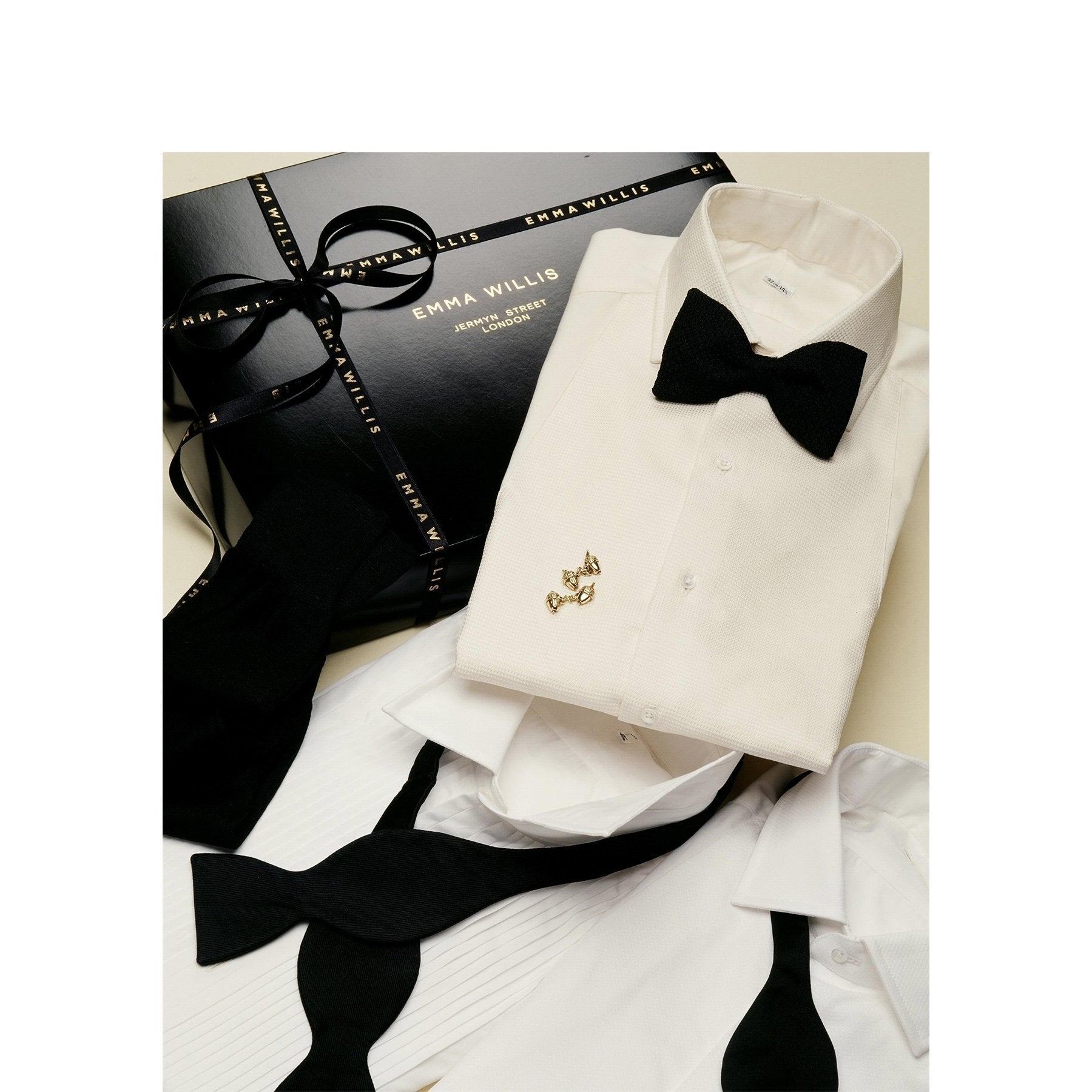 Ivory Silk Evening Shirts - Emma Willis