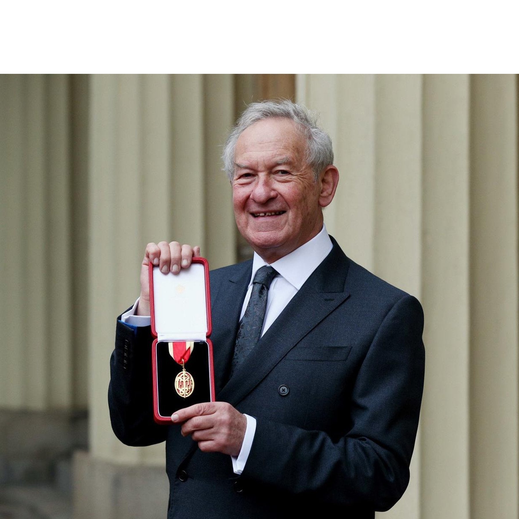 This week British Historian Sir Simon Schama was awarded a knighthood by His Royal Highness The Duke of Cambridge at Buckingham Palace wearing his Emma Willis bespoke shirt. - Emma Willis