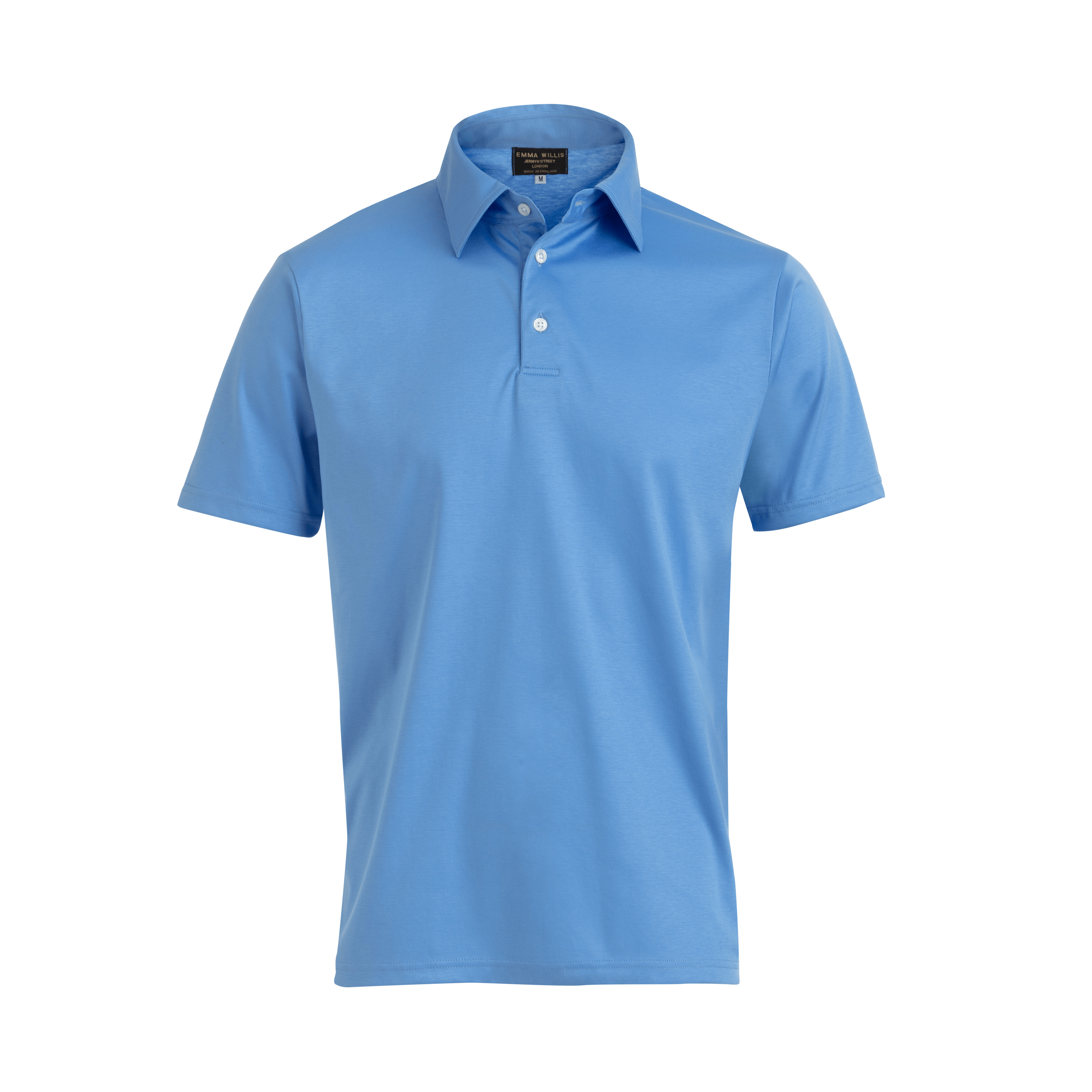 Azure Cotton Polo Shirt - New