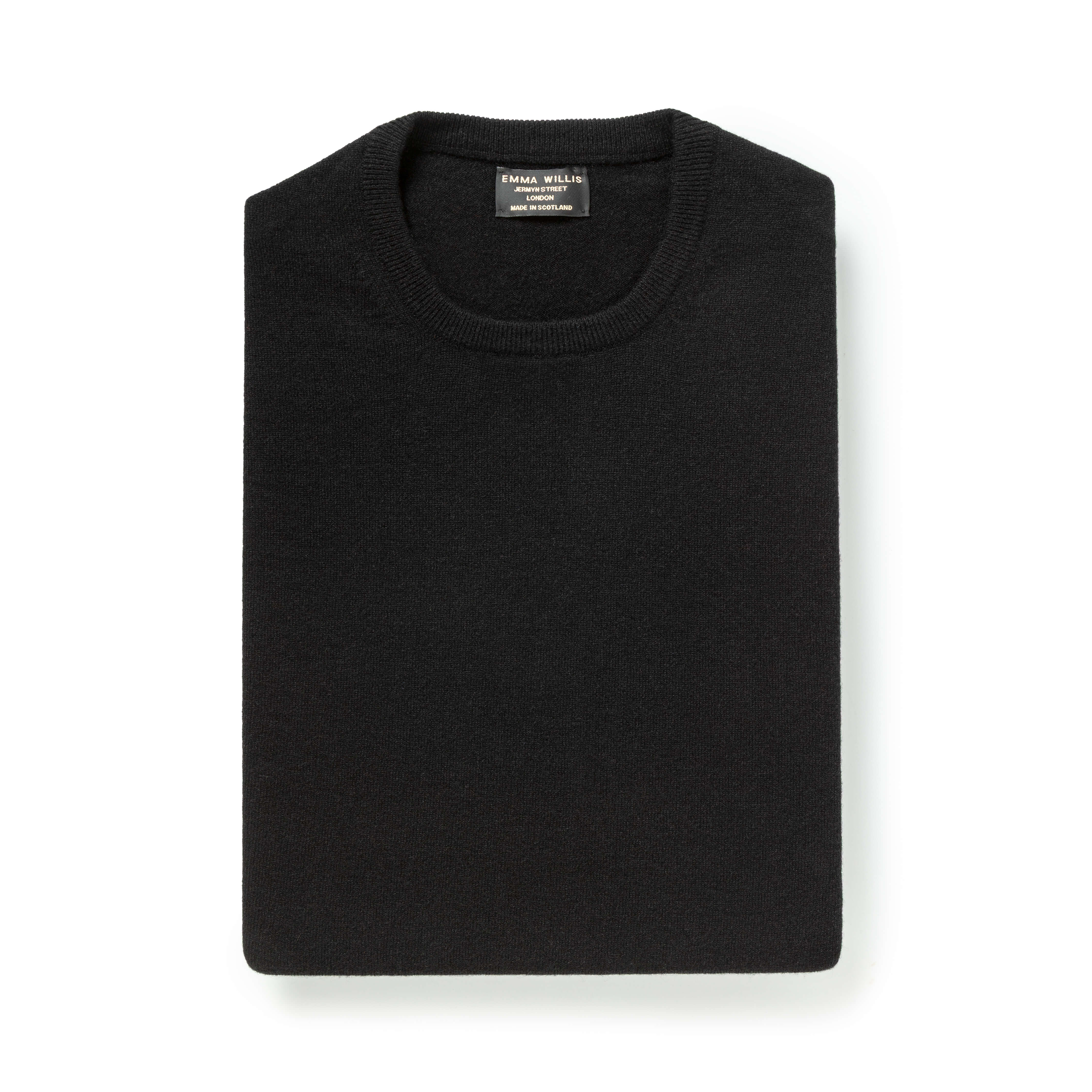 Black Cashmere Crew