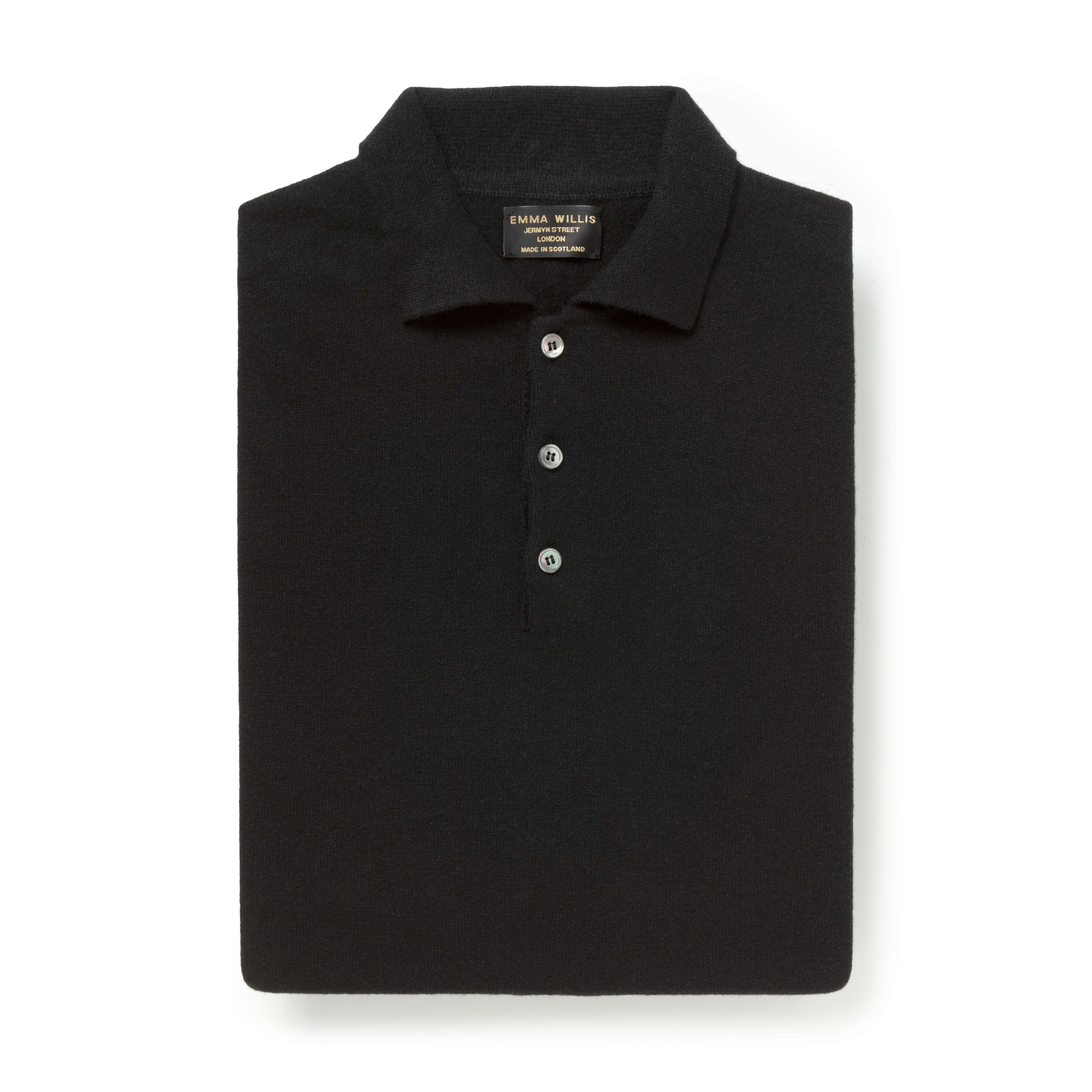 Black Cashmere Polo