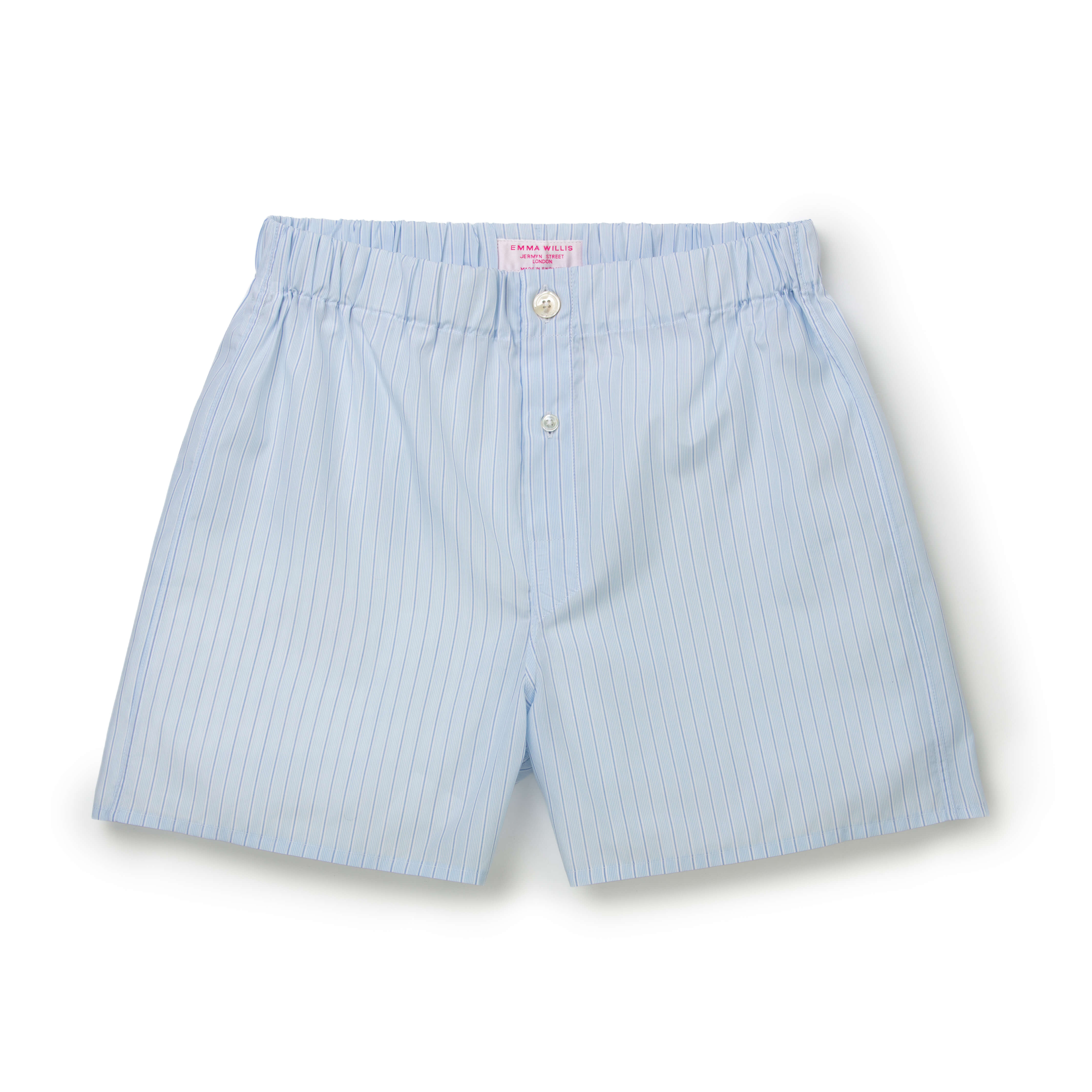 Blue/Sky Music Stripe Slim Fit Boxer Shorts - New