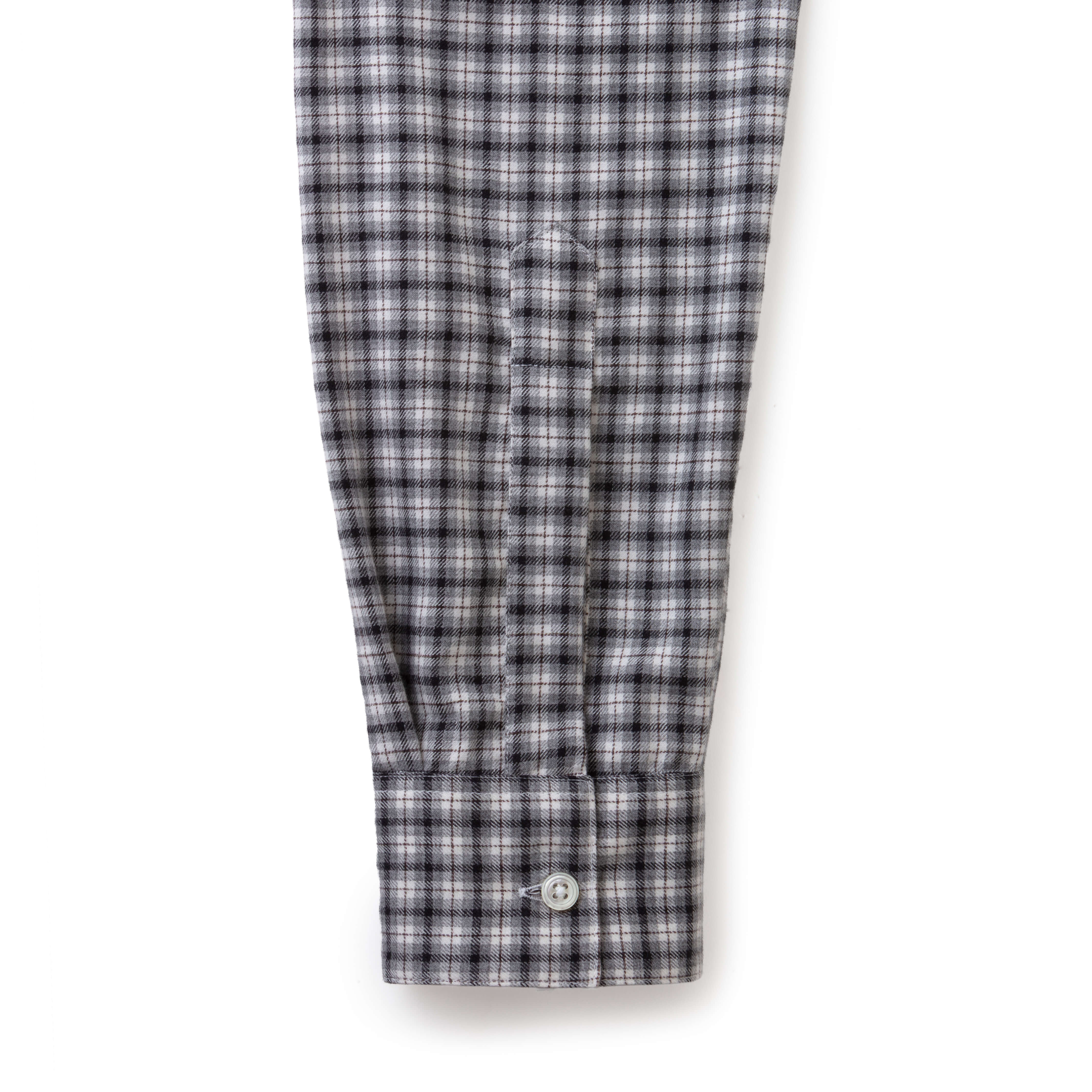 Charcoal/Grey Check Wool Cotton Blend Over Shirt - New