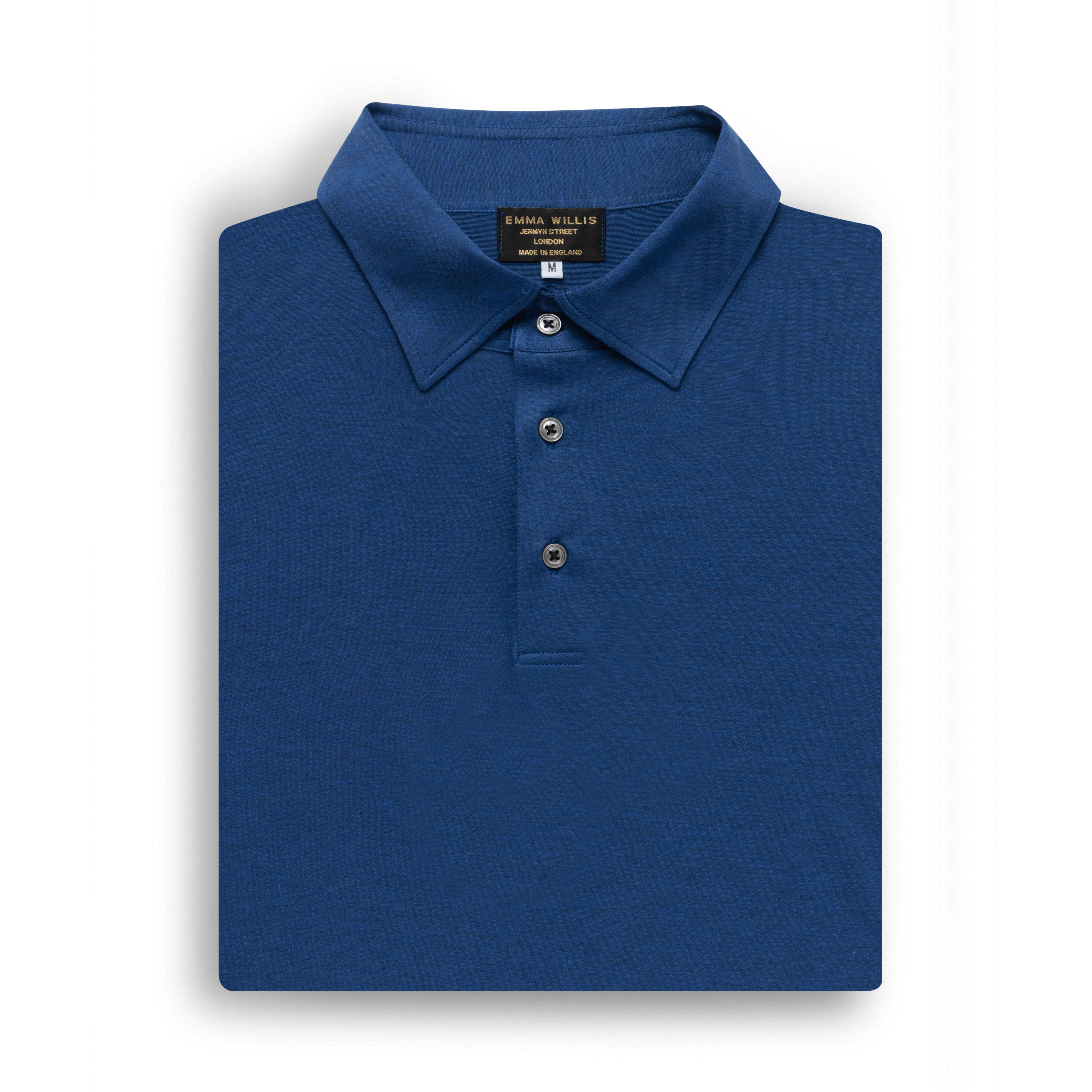 Cobalt Cotton Polo Shirt - New