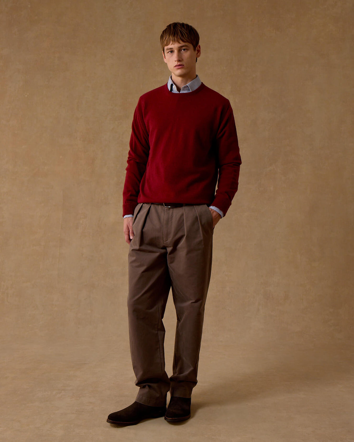 Claret Cashmere Crew