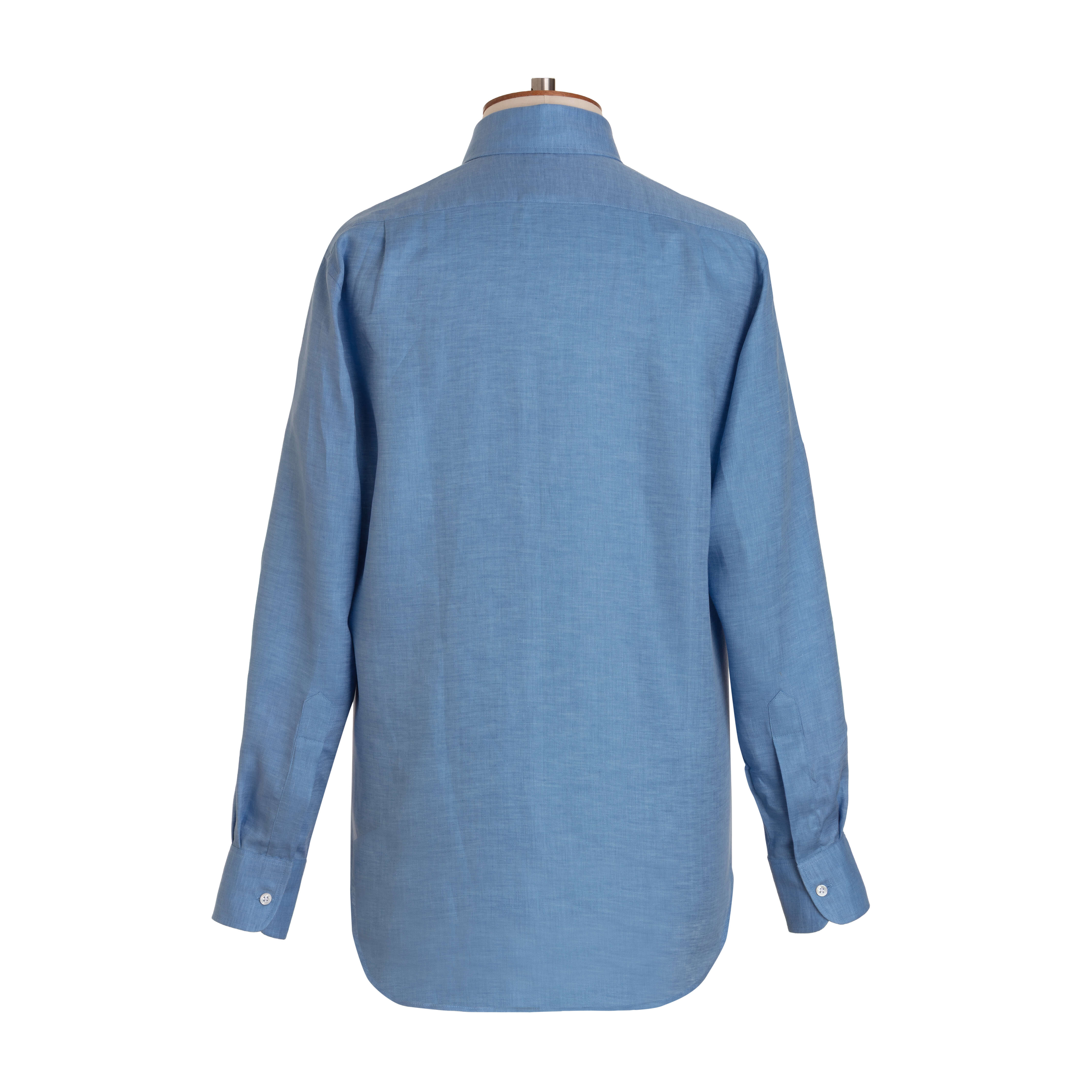 Bluebell Herringbone Linen Shirt