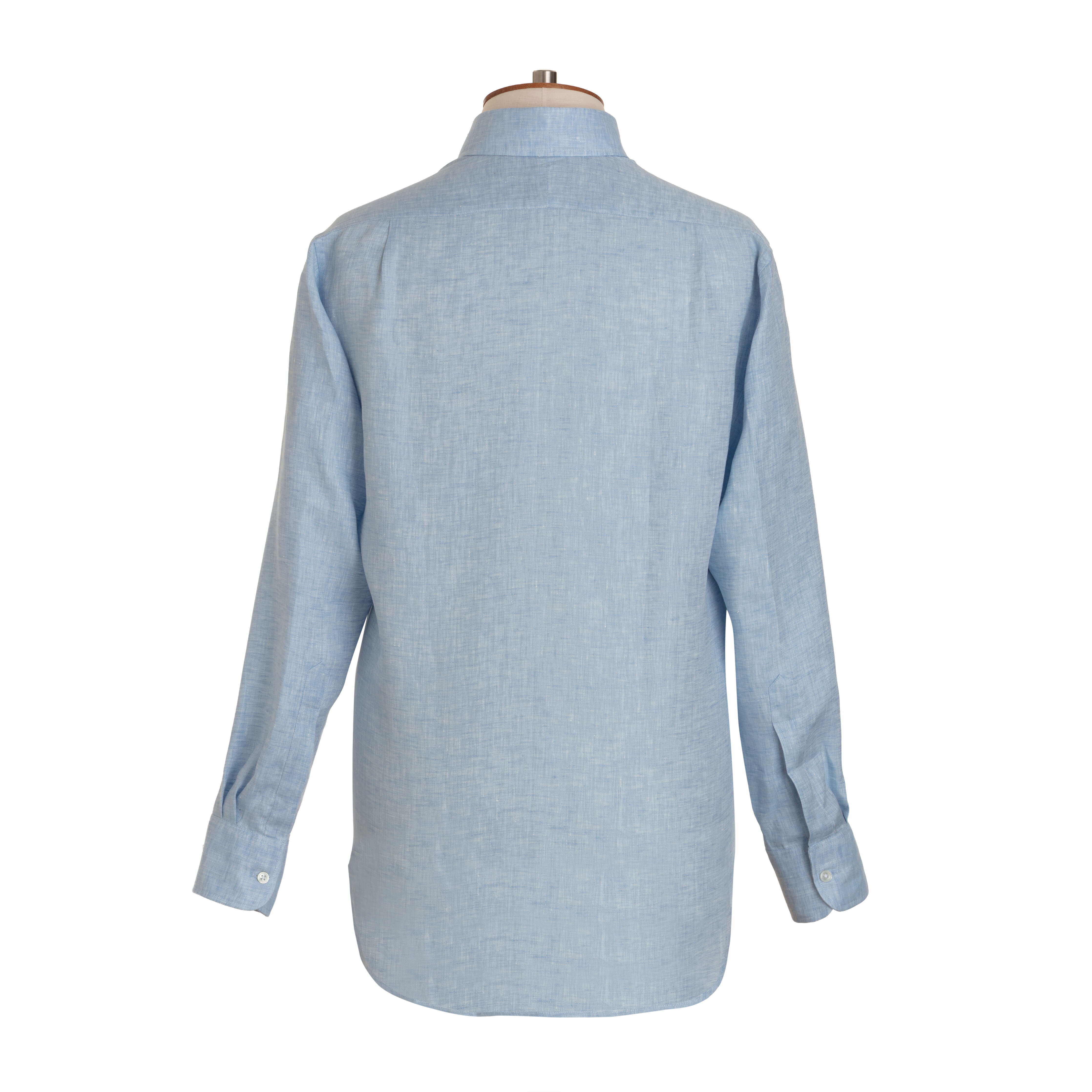 Sky Herringbone Linen Shirt
