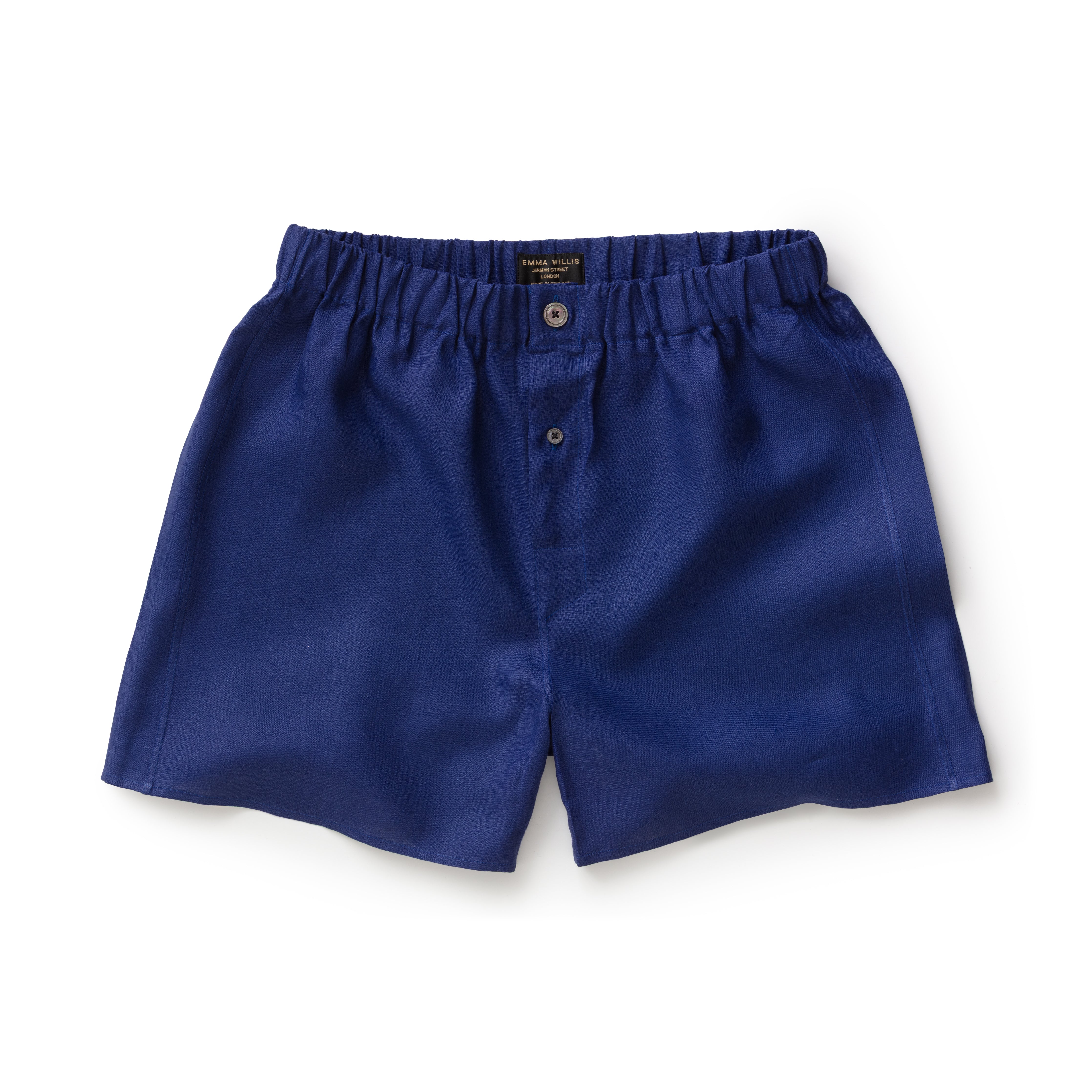 Azurite Linen Boxer Shorts - New
