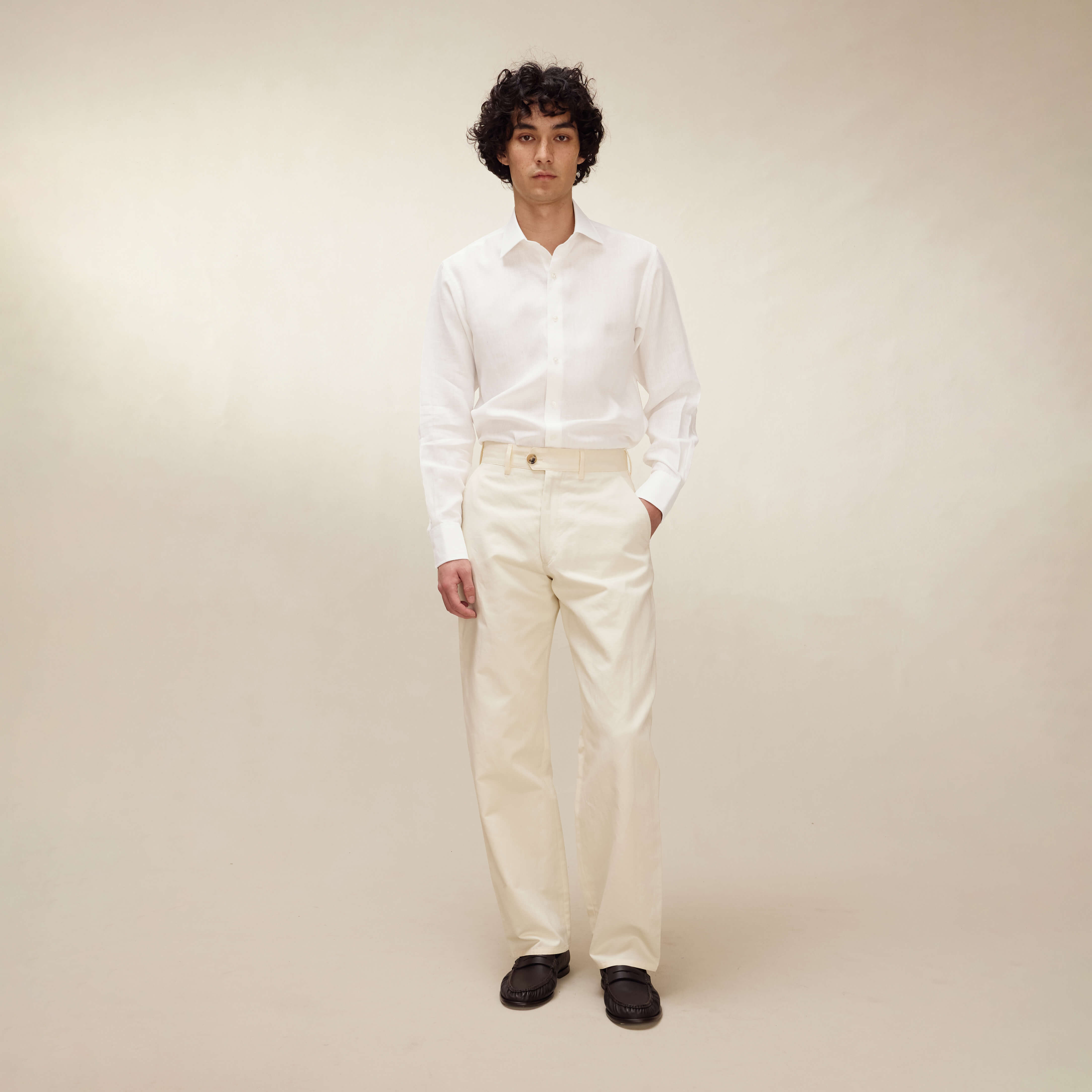 White Linen Shirt - New