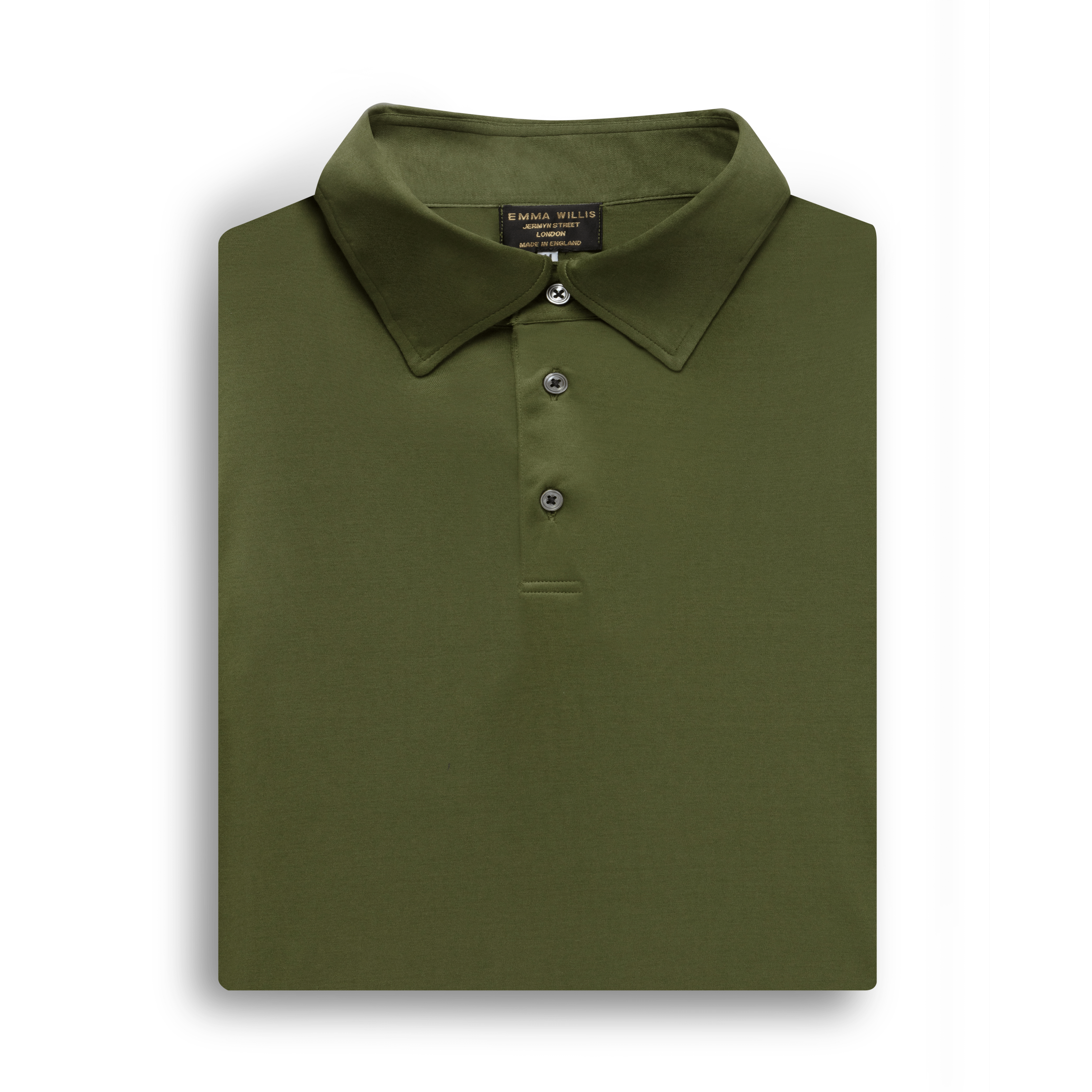 Khaki Cotton Polo Shirt - New