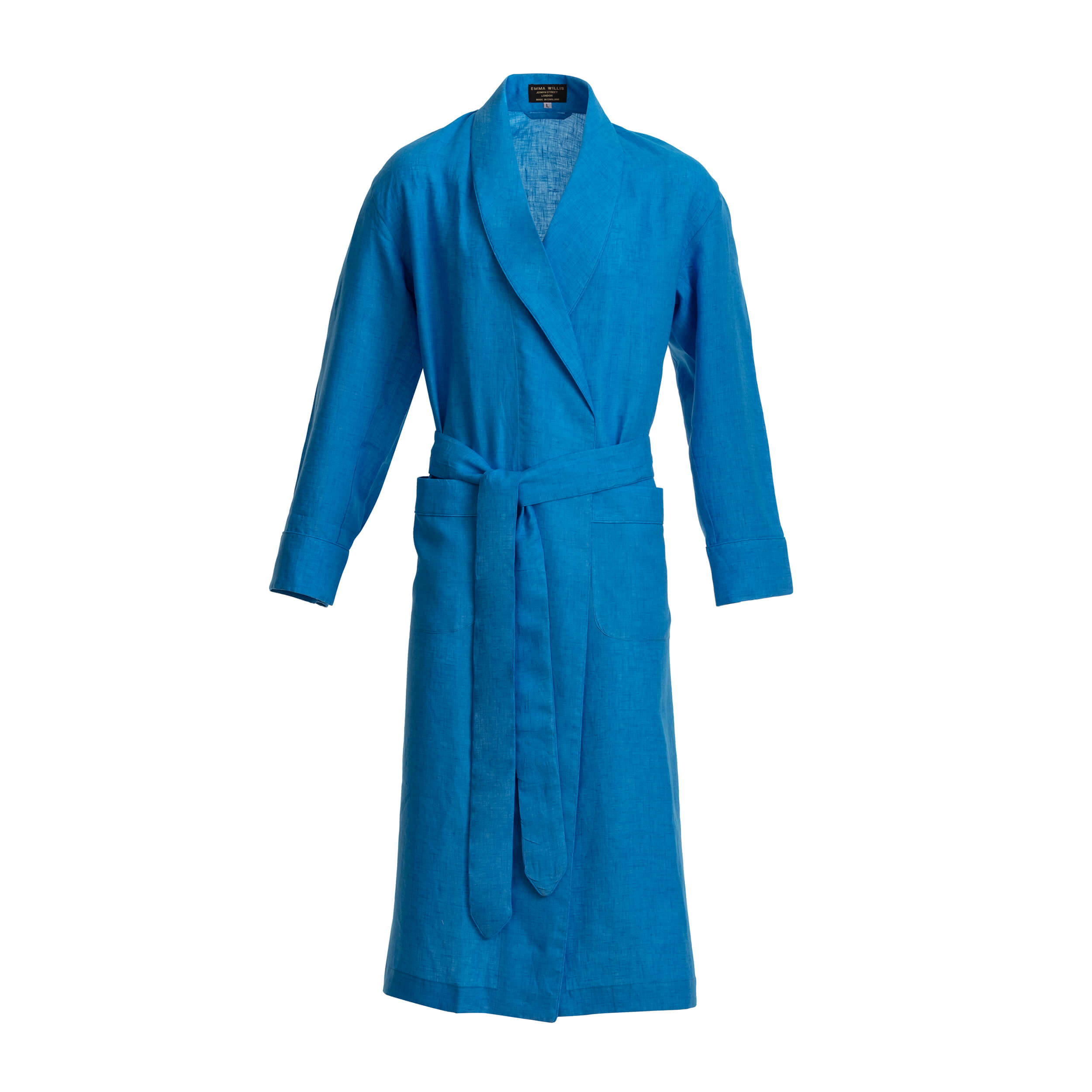 Kingfisher Linen Dressing Gown - New