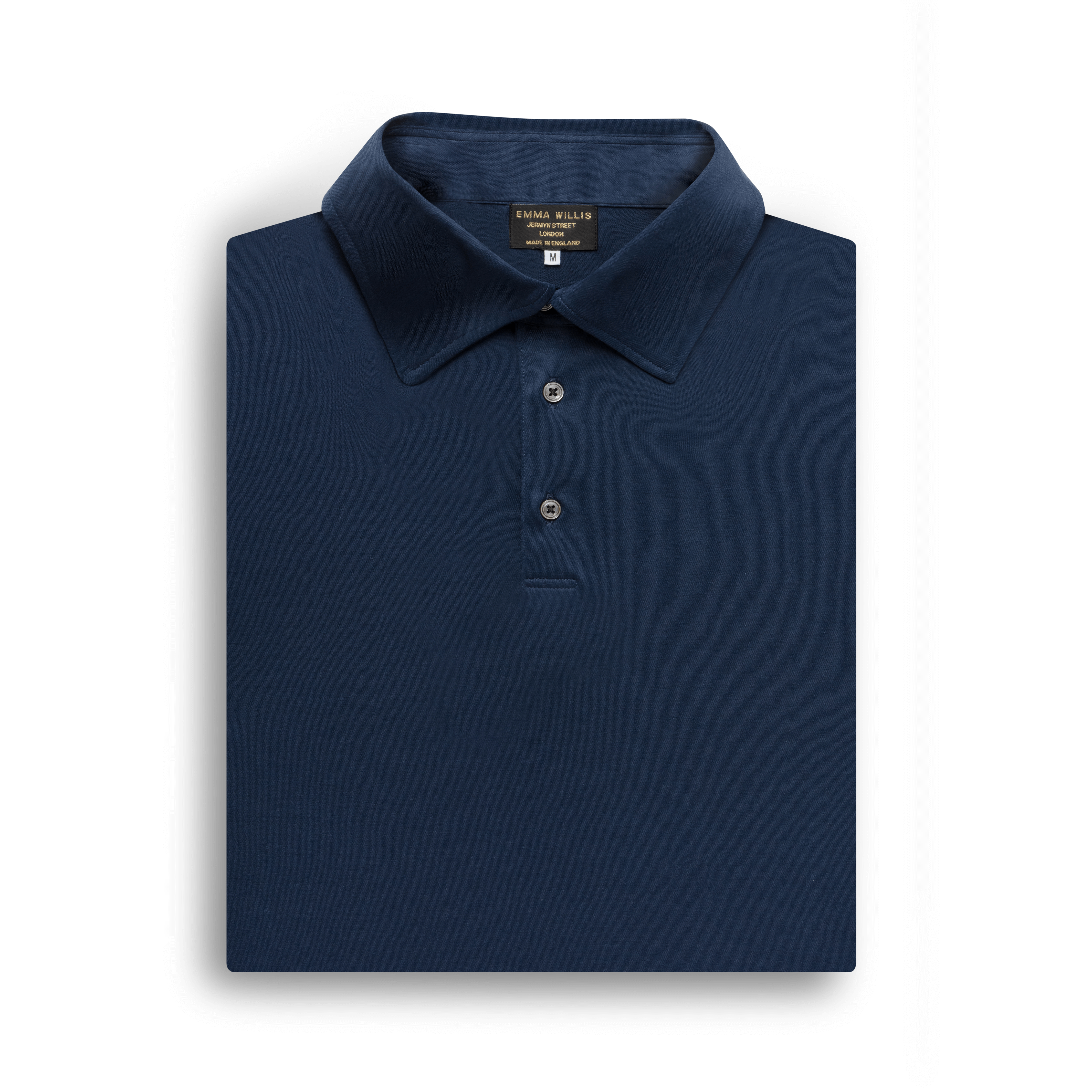 Navy Cotton Polo Shirt - New