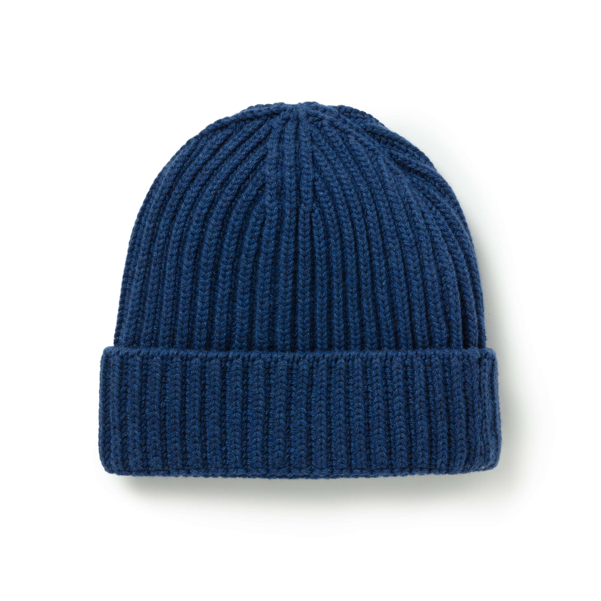 Prussian Ribbed Cashmere Beanie