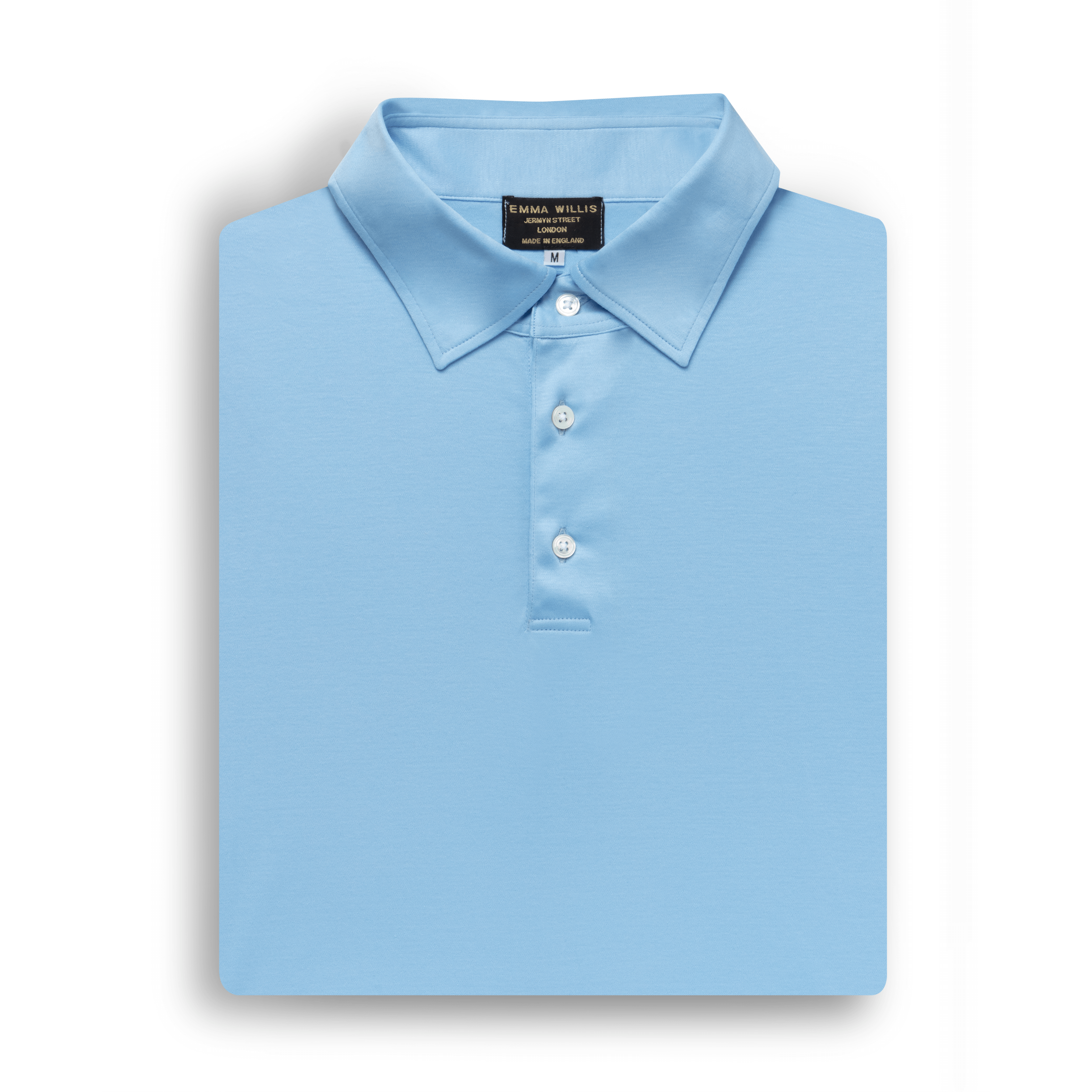 Sky Cotton Polo Shirt - New