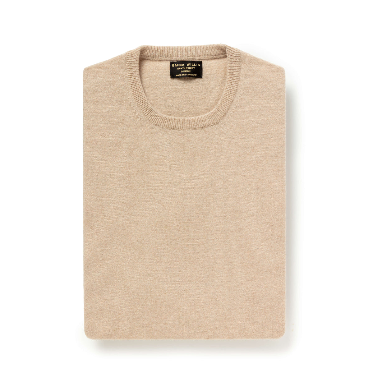 Stone Cashmere Crew