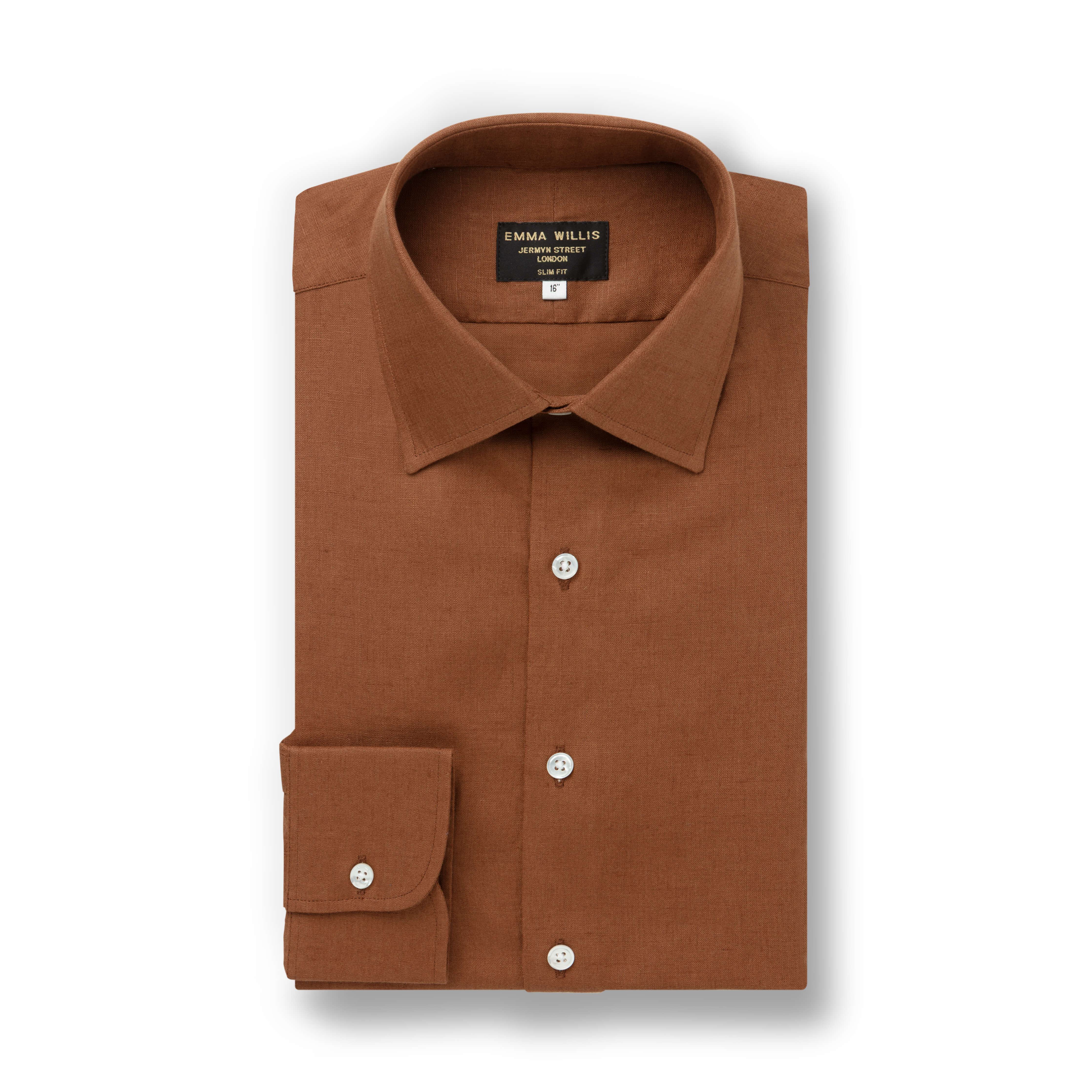 Tobacco Linen Shirt - New