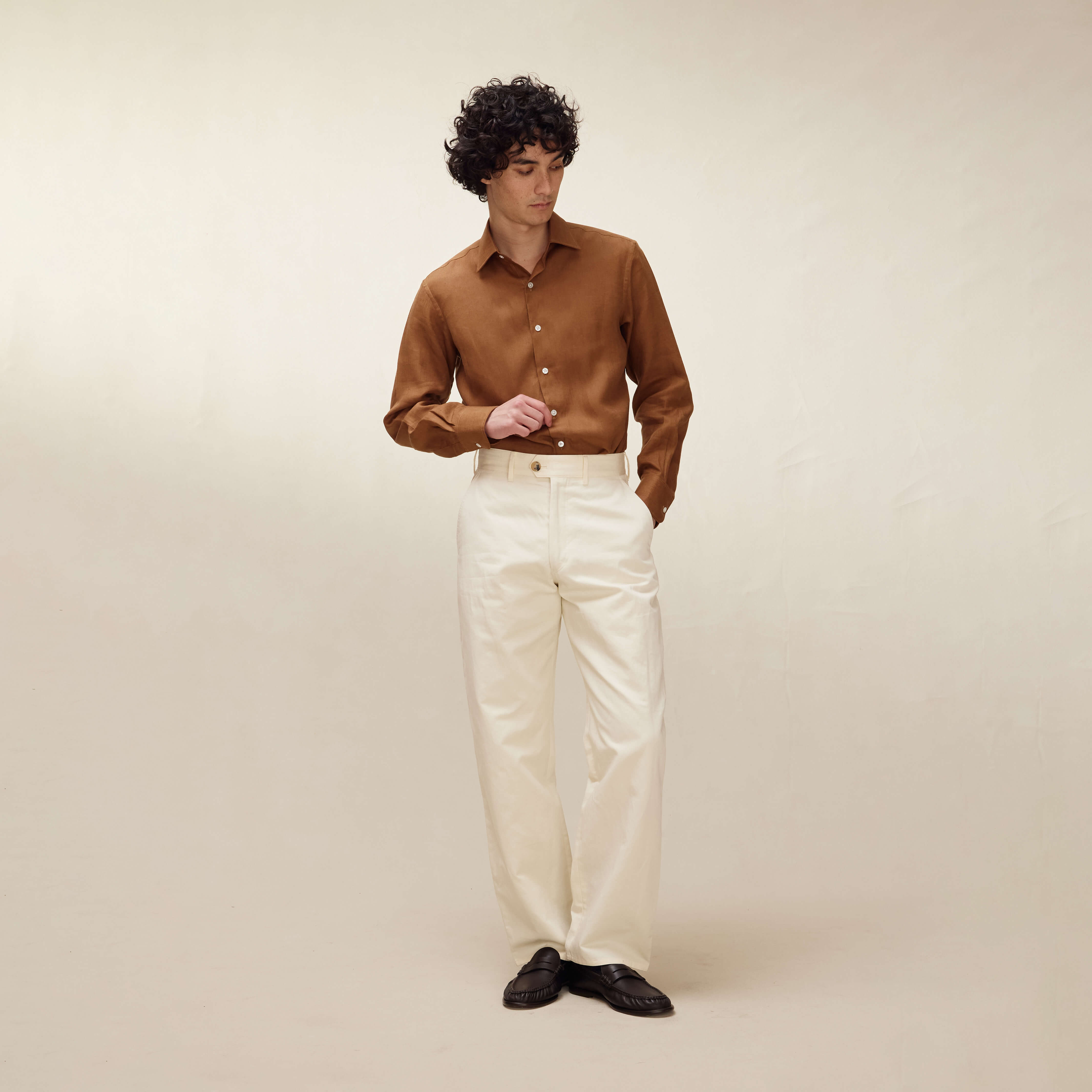 Tobacco Linen Shirt - New