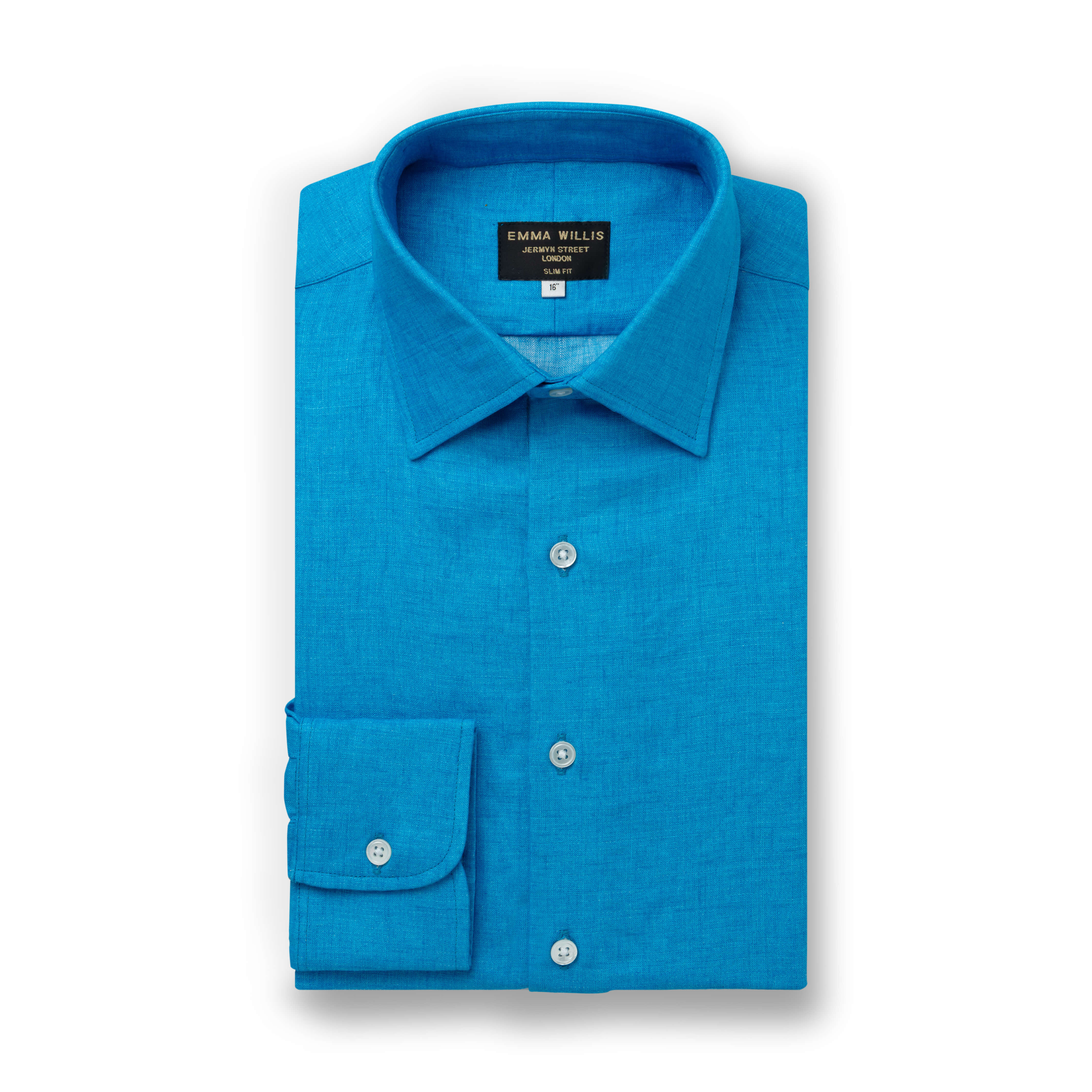 Turquoise Linen Shirt - New