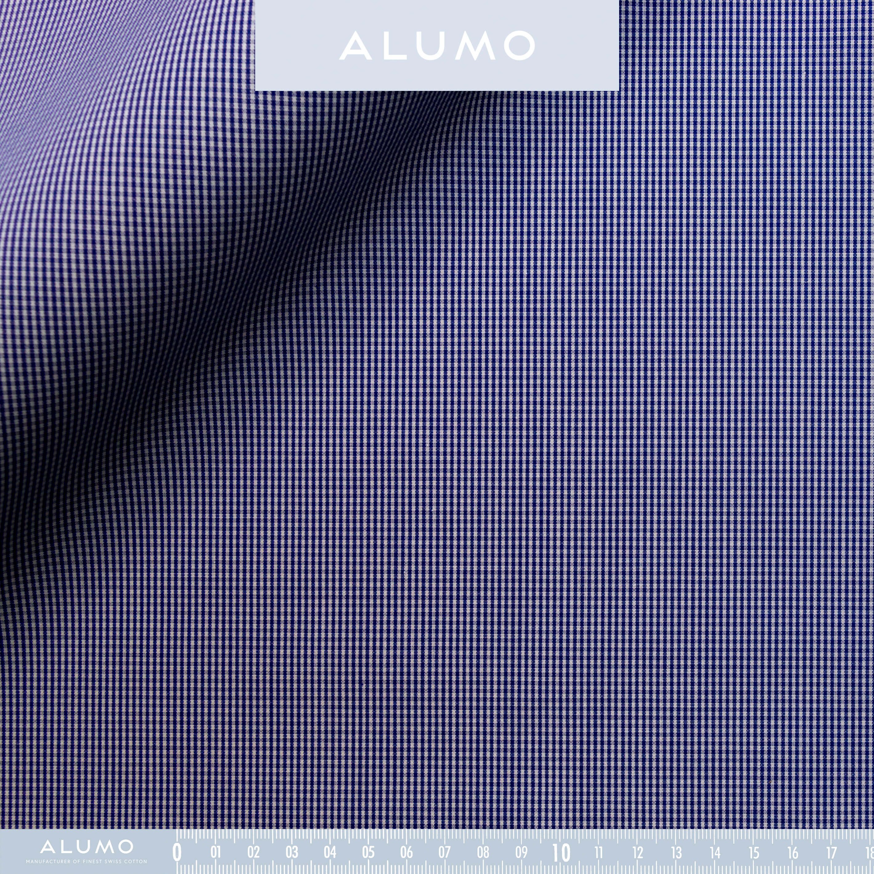 Blue Micro Check Supraluxe - Emma Willis