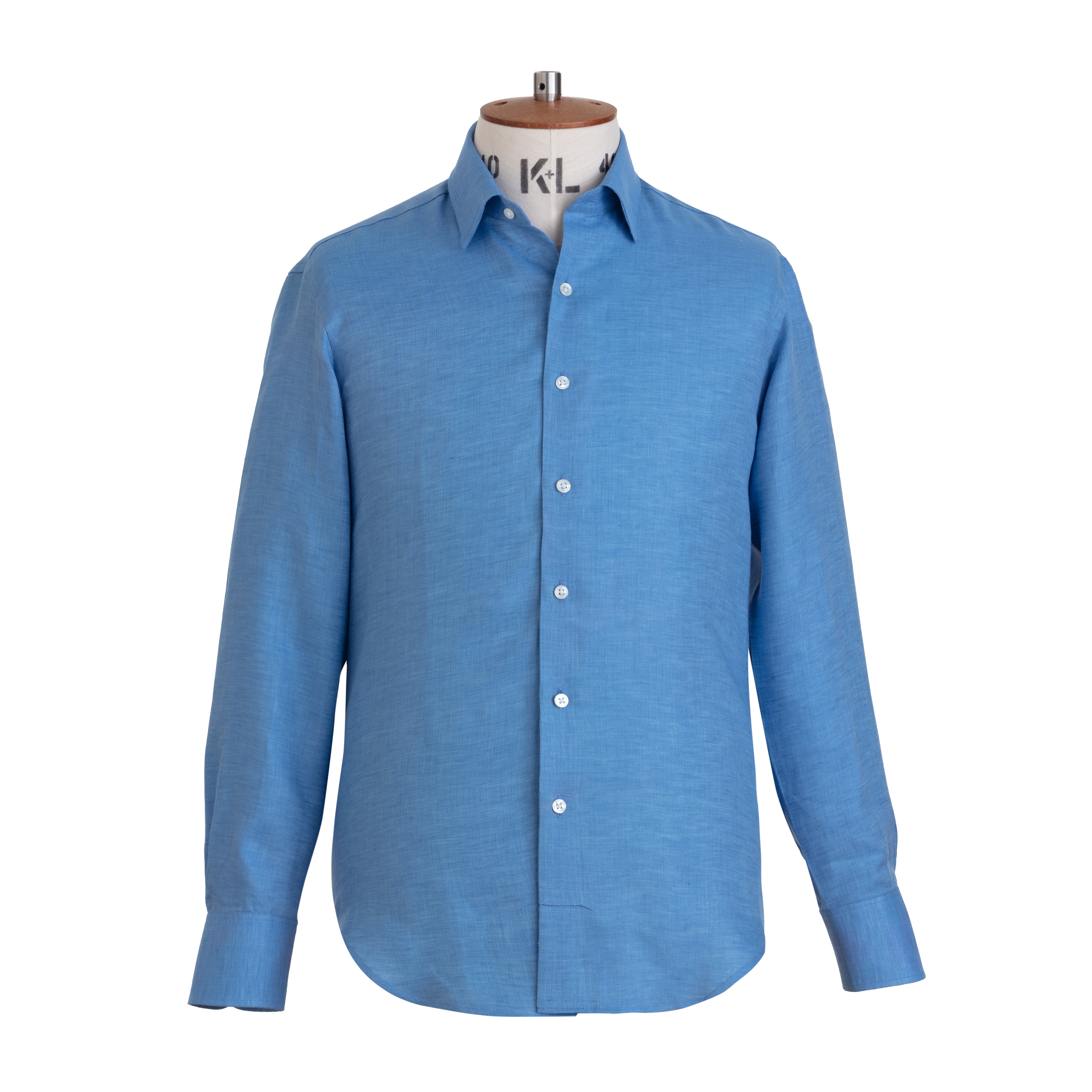 Bluebell Herringbone Linen Shirt - Emma Willis