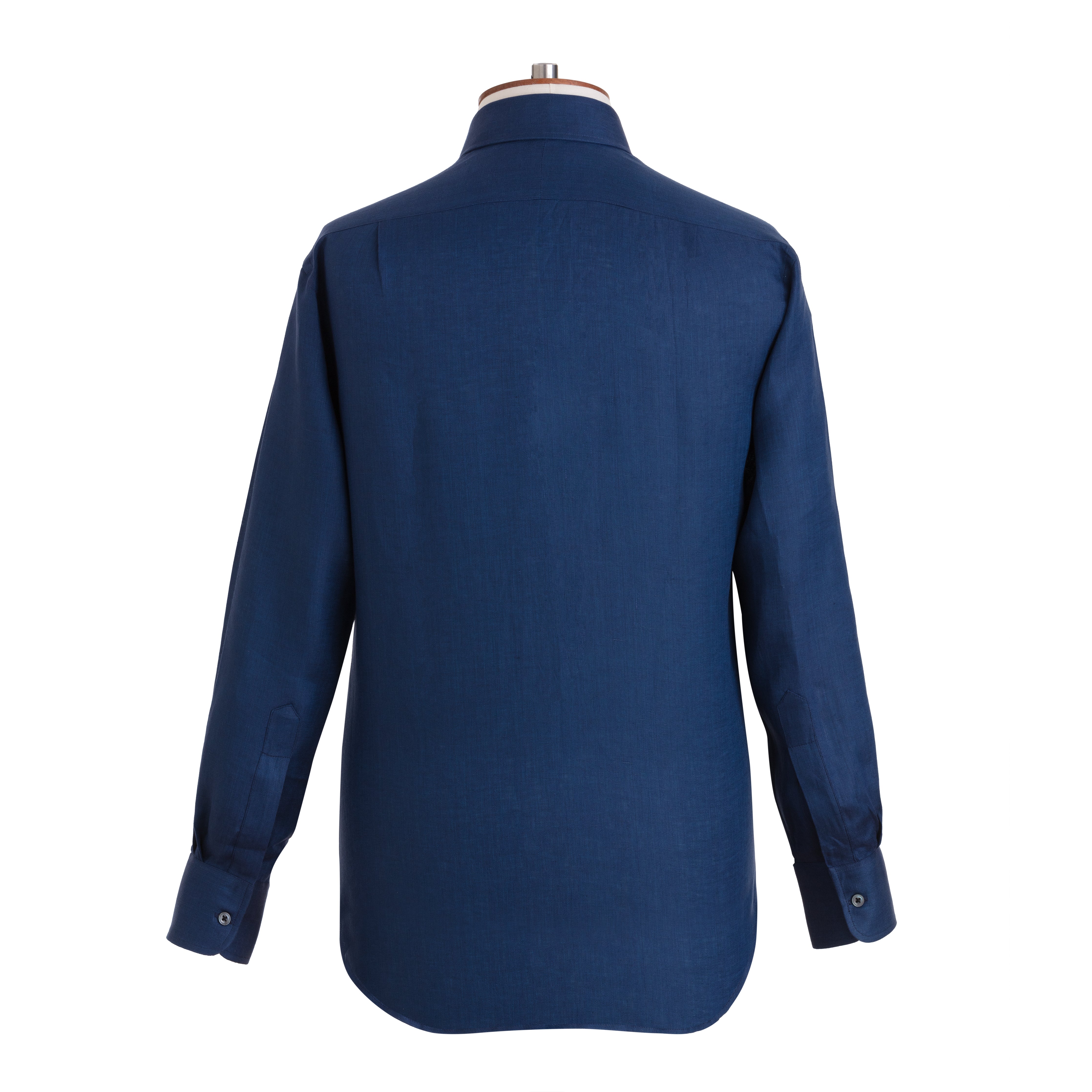 Indigo Herringbone Linen Shirt - Emma Willis