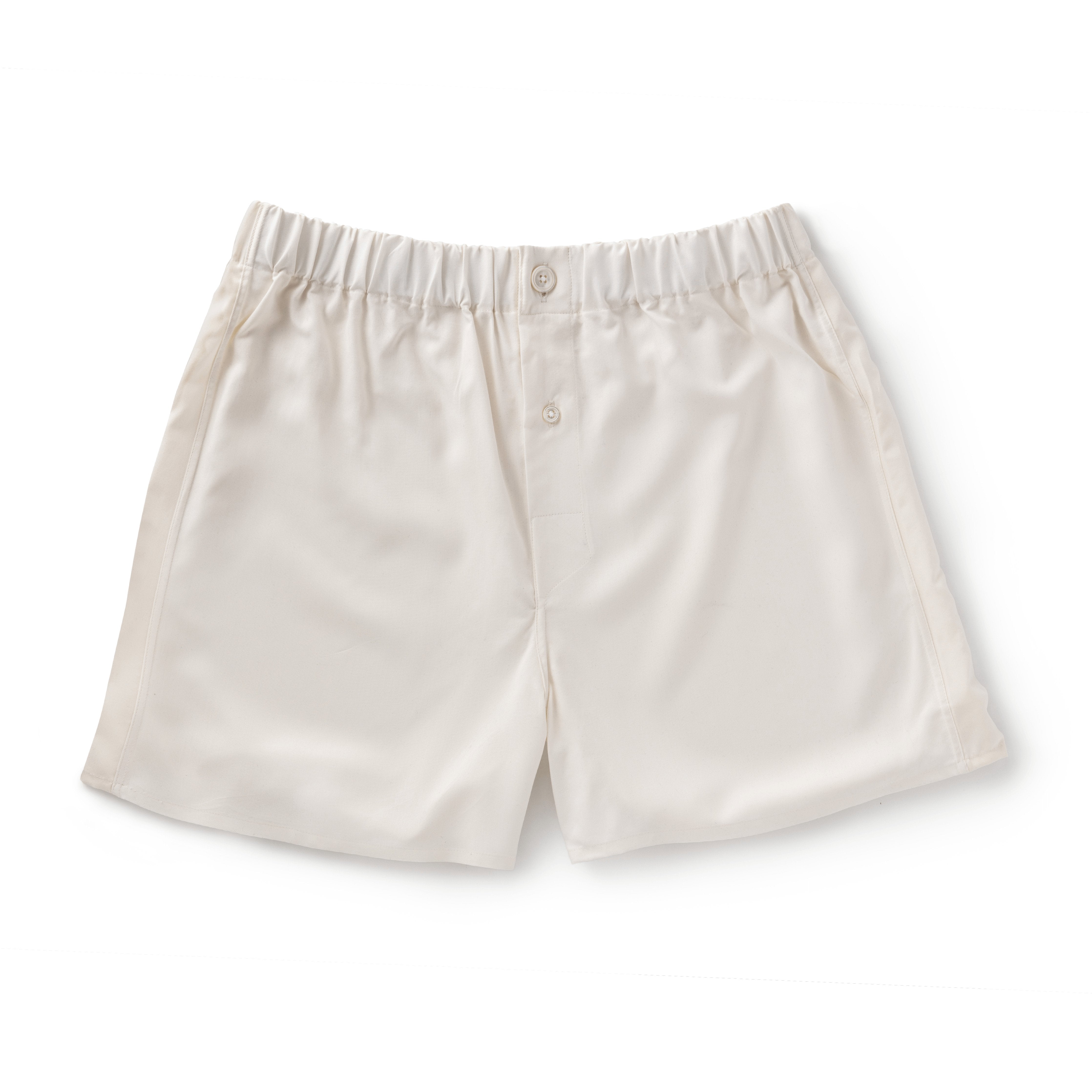 Ivory Silk Slim Fit Boxer Shorts - Emma Willis