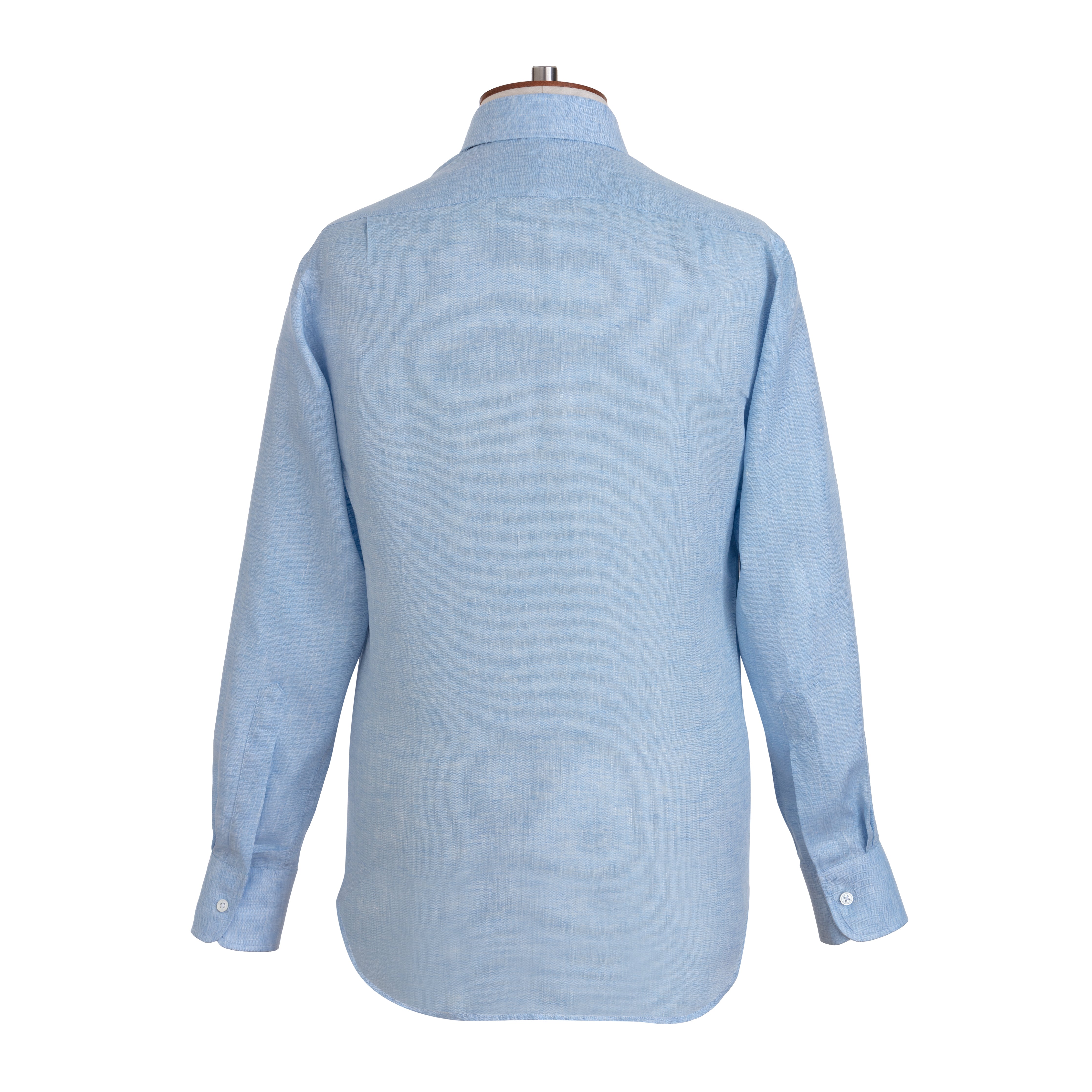 Sky Herringbone Linen Shirt - Emma Willis