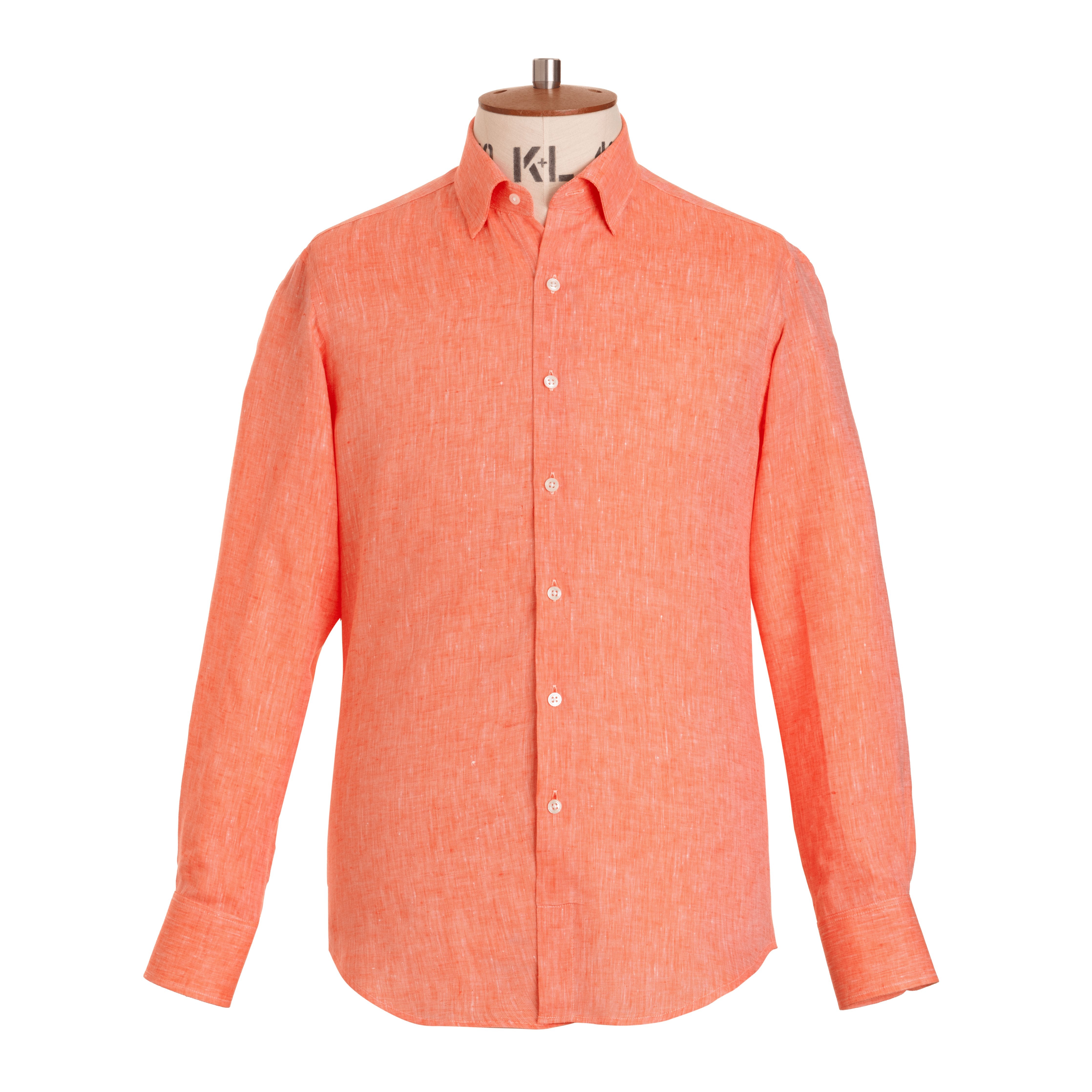 Tangerine Linen Shirt - Emma Willis