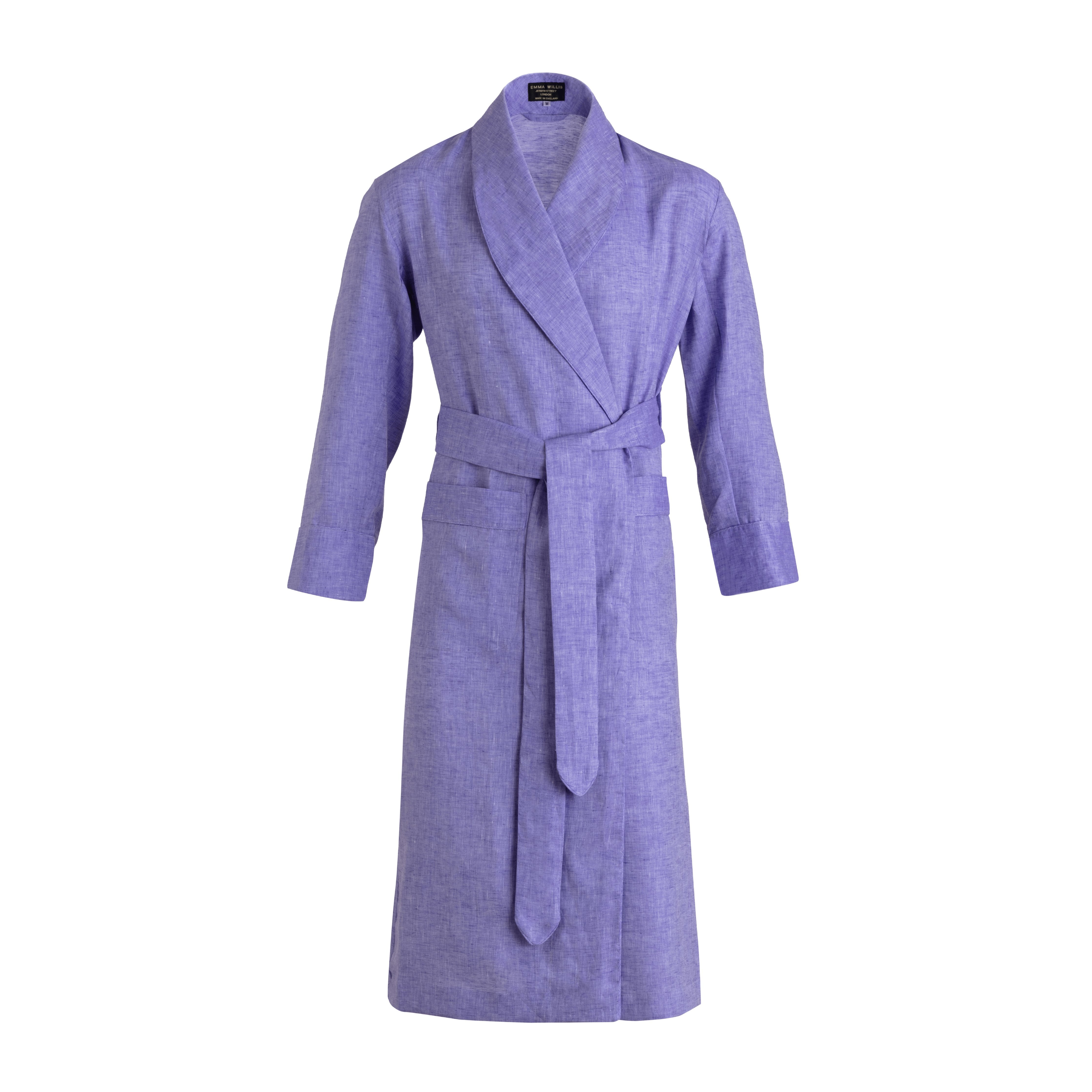 Wisteria Linen Dressing Gown - Emma Willis