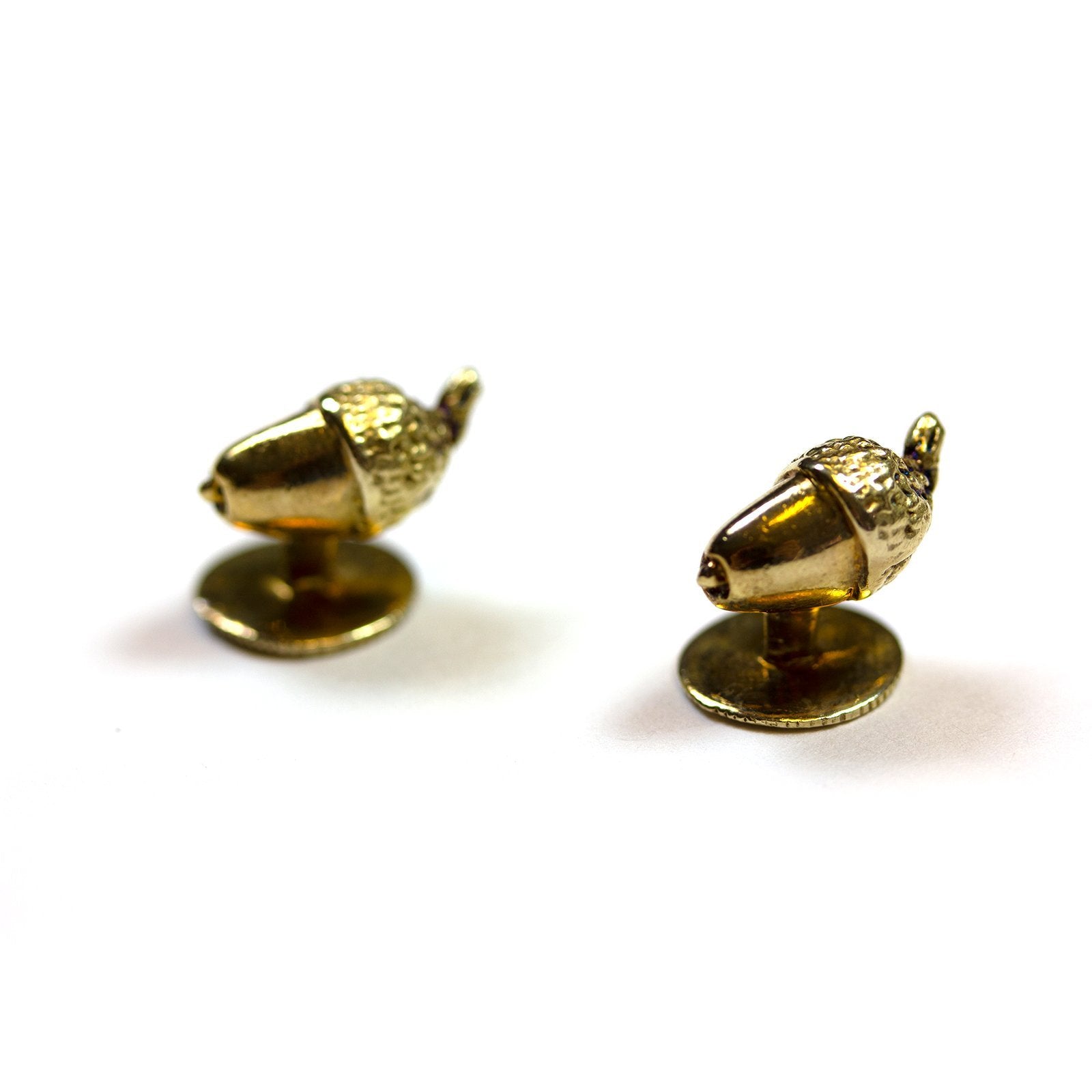 9 Carat Gold Acorn Studs freeshipping - Emma Willis