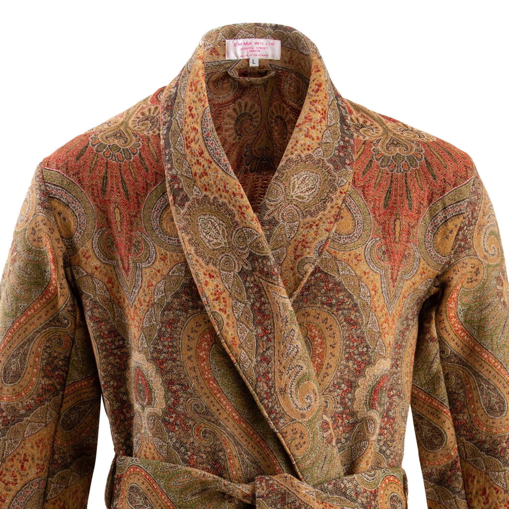 Antique Paisley Wool Dressing Gown freeshipping - Emma Willis