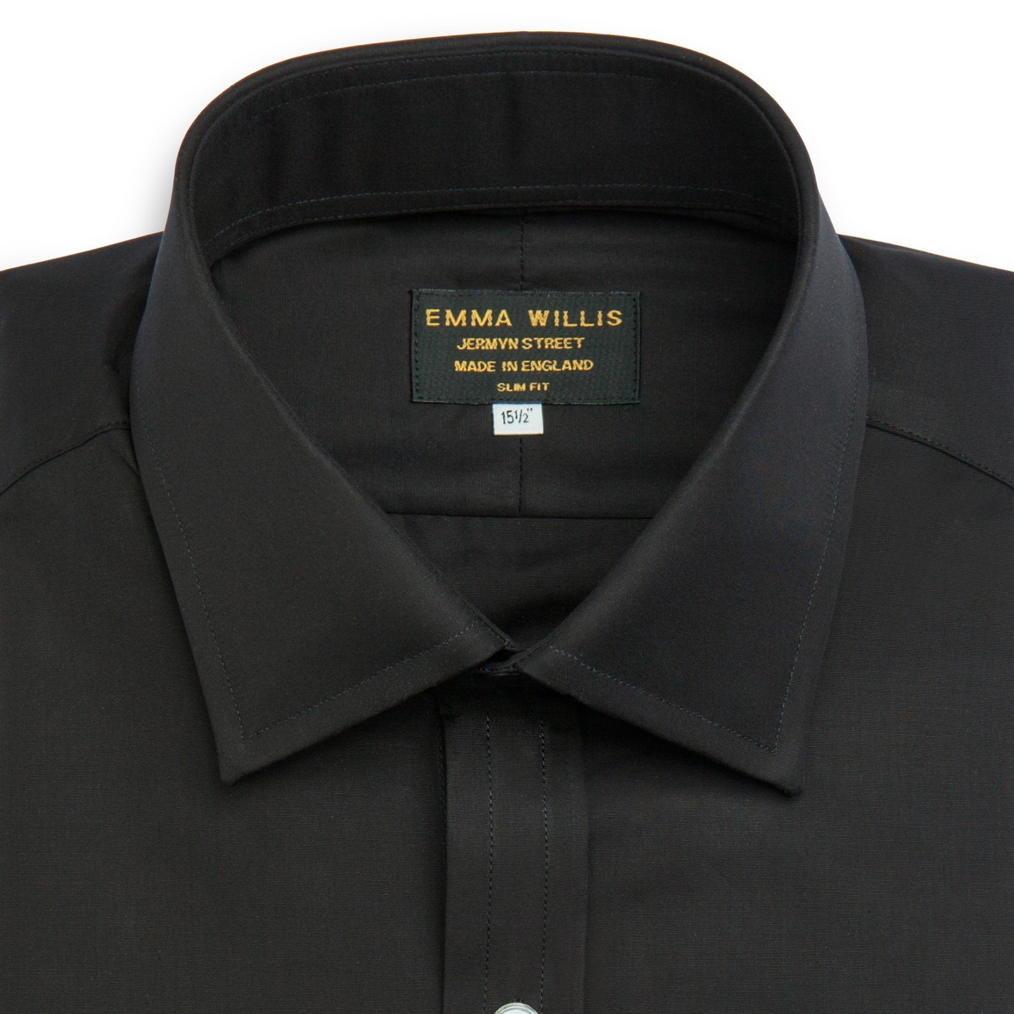 Black Superior Cotton Shirt freeshipping - Emma Willis