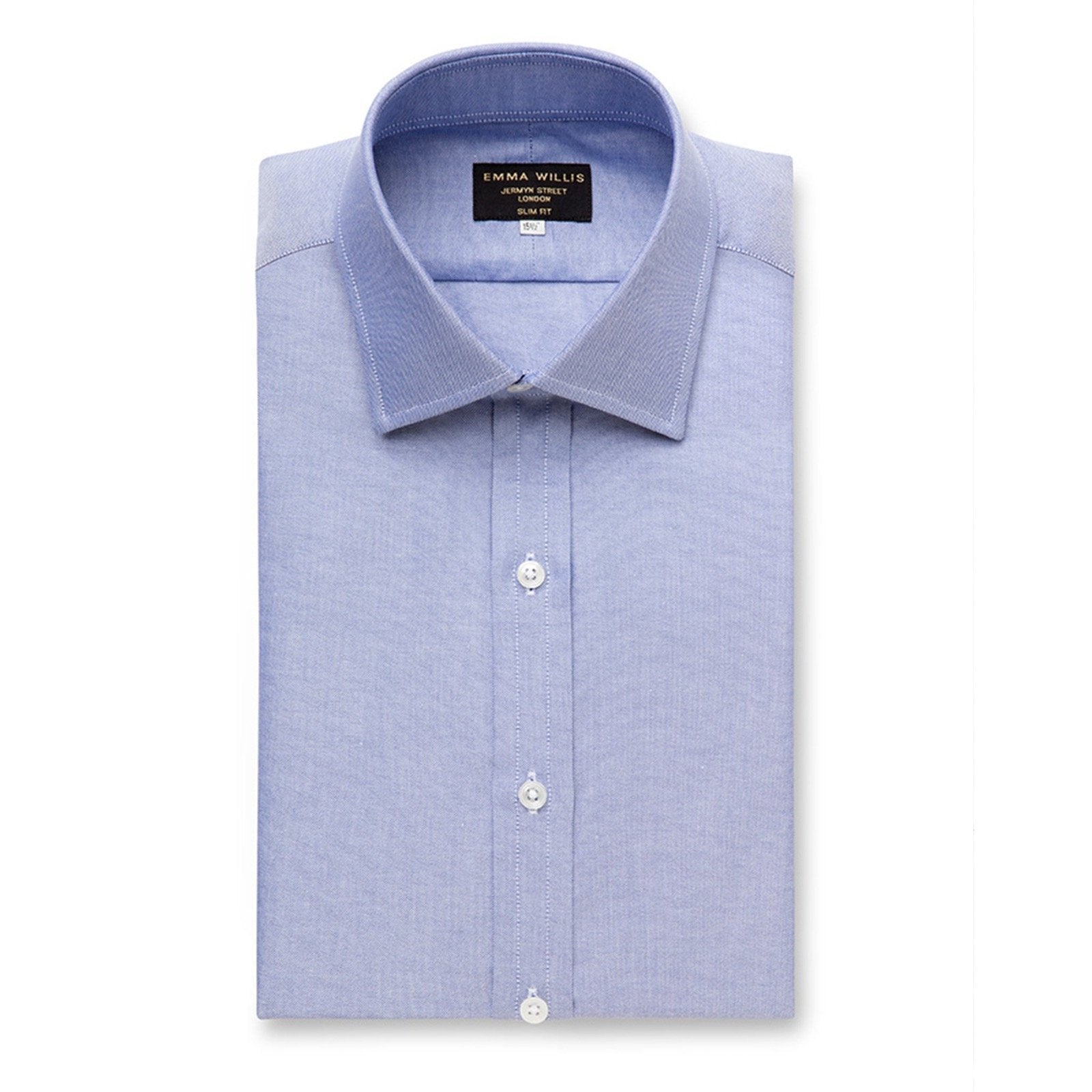 Blue Oxford Cotton Shirt freeshipping - Emma Willis