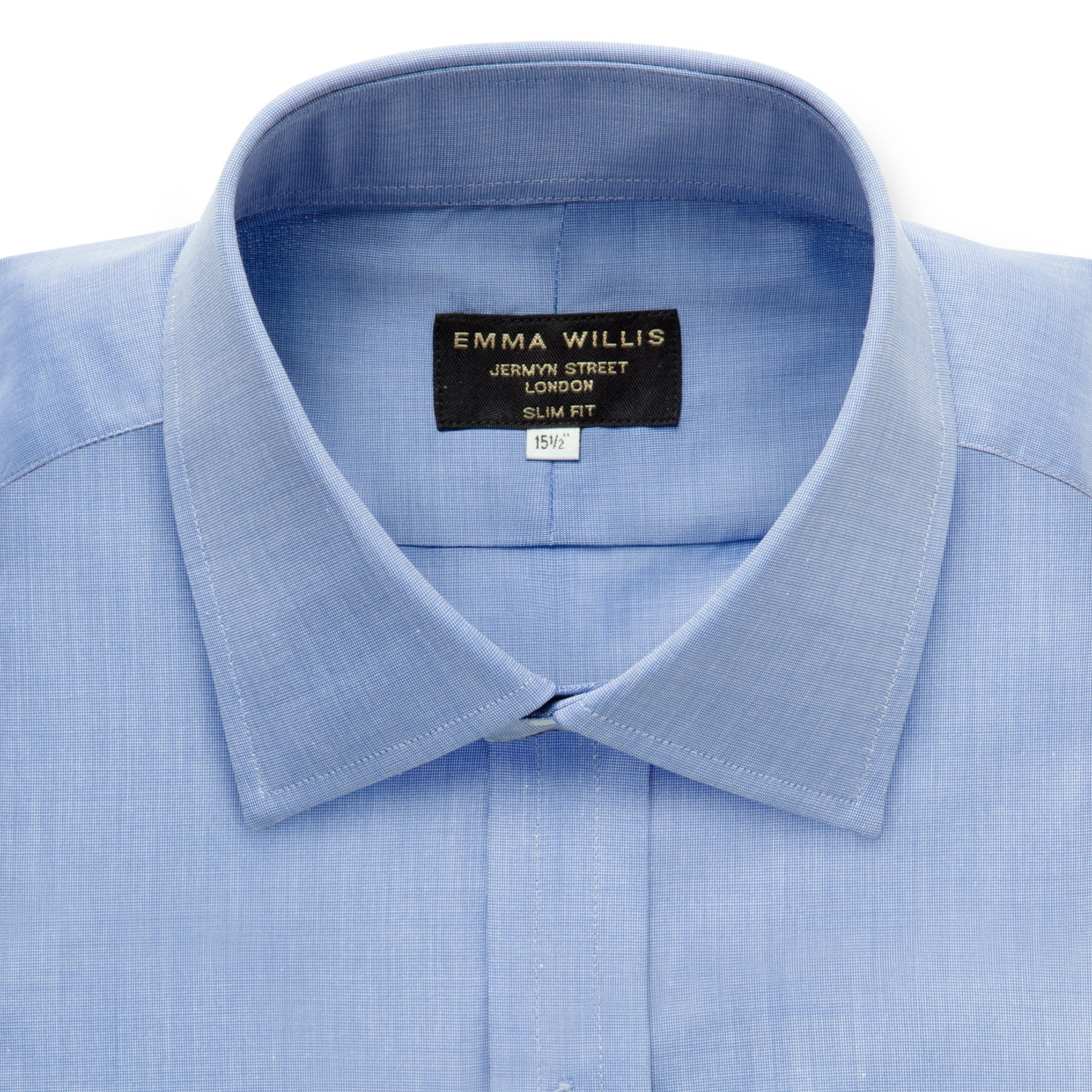 Blue Saronno Cotton Shirt - Bespoke freeshipping - Emma Willis
