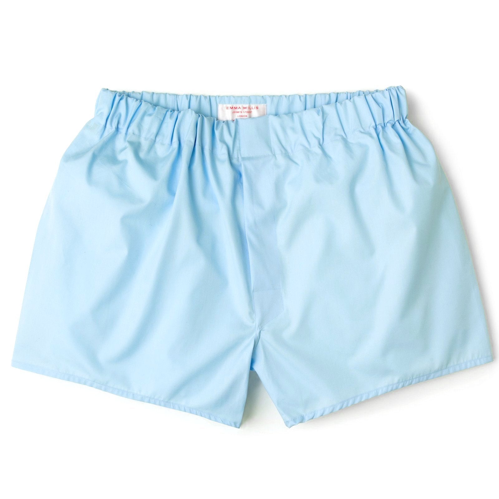 Ice Blue Superior Cotton Boxer Shorts - Classic - Emma Willis