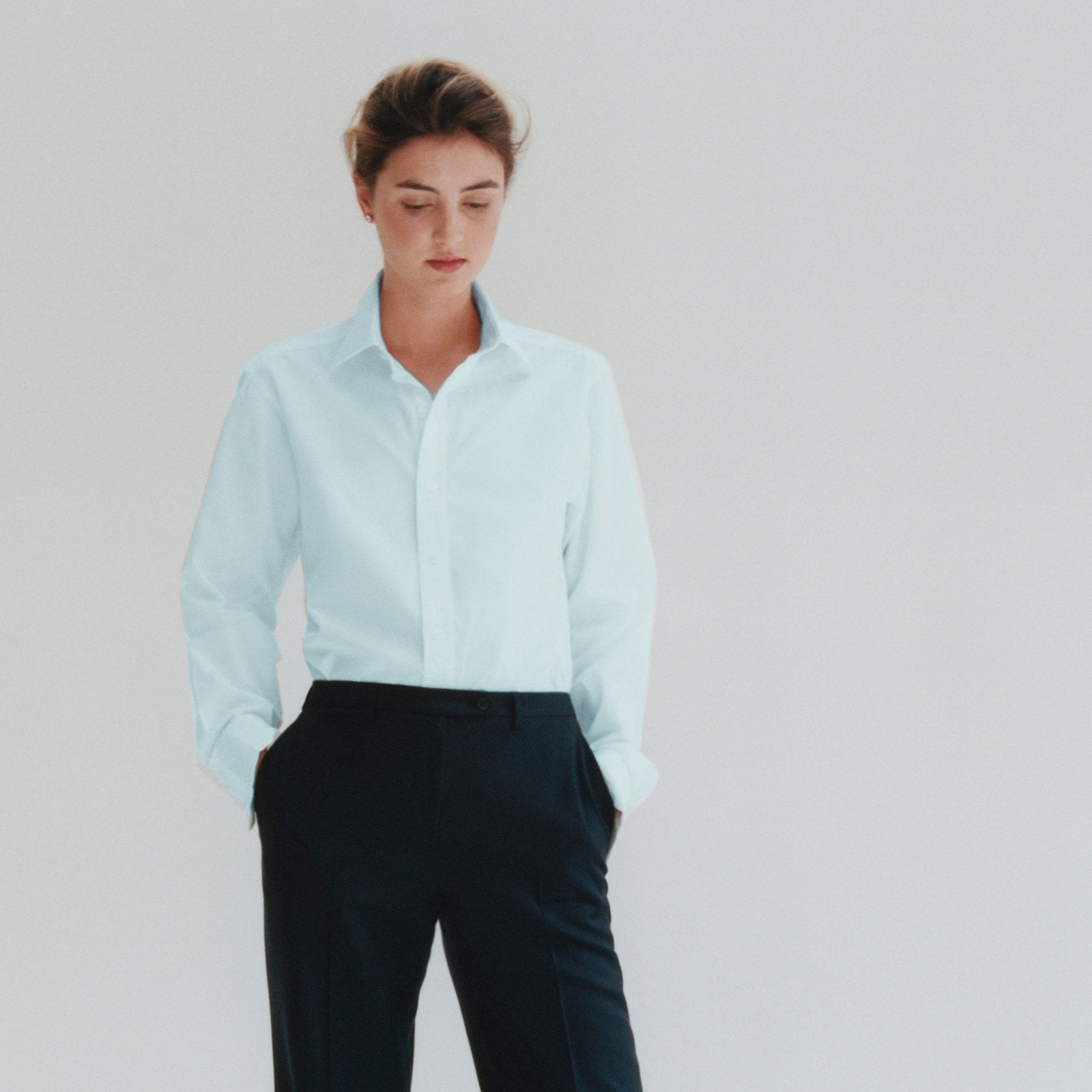 Ice blue Superior Jermyn Street Shirt freeshipping - Emma Willis