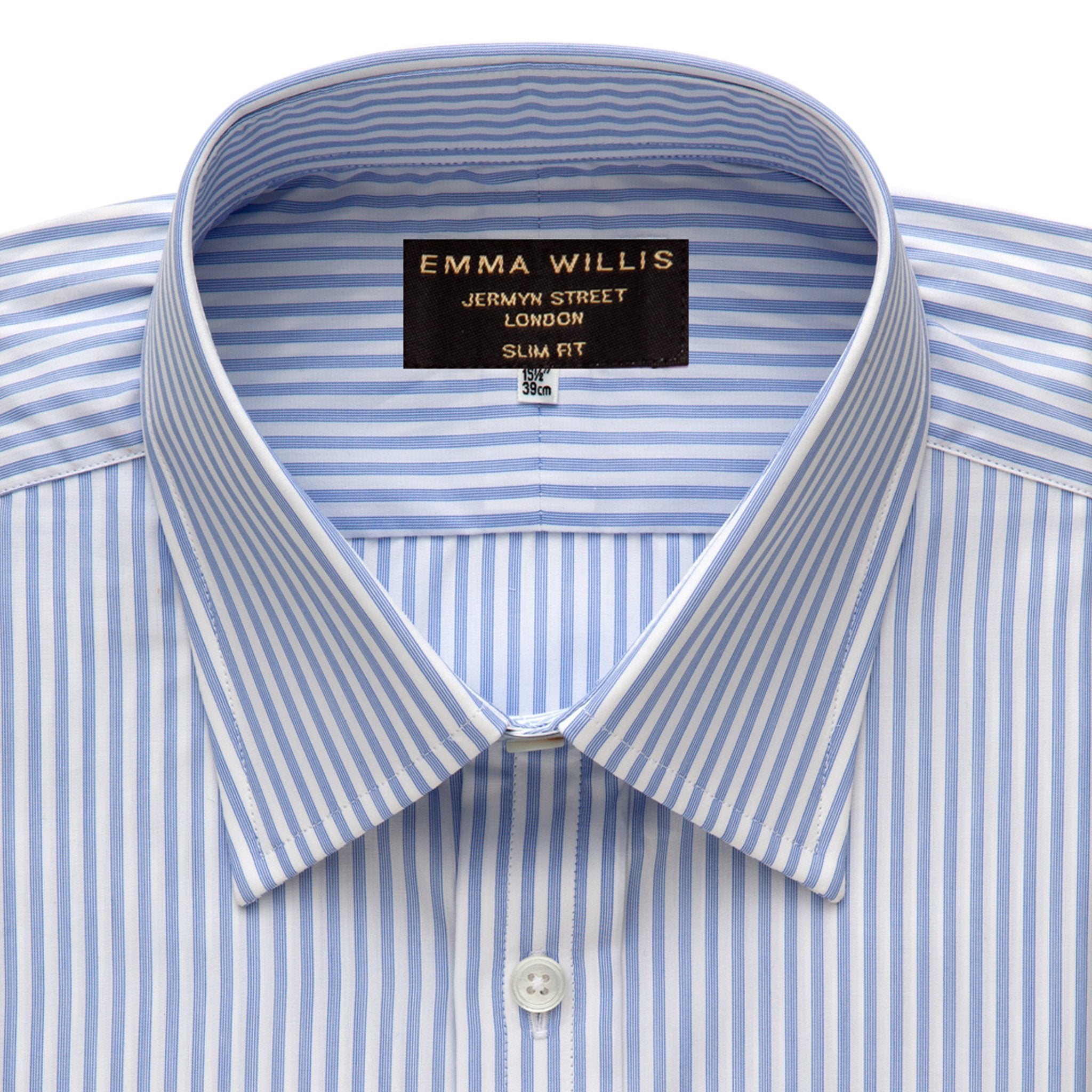 Navy Soyella Music Stripe Cotton Shirt freeshipping - Emma Willis