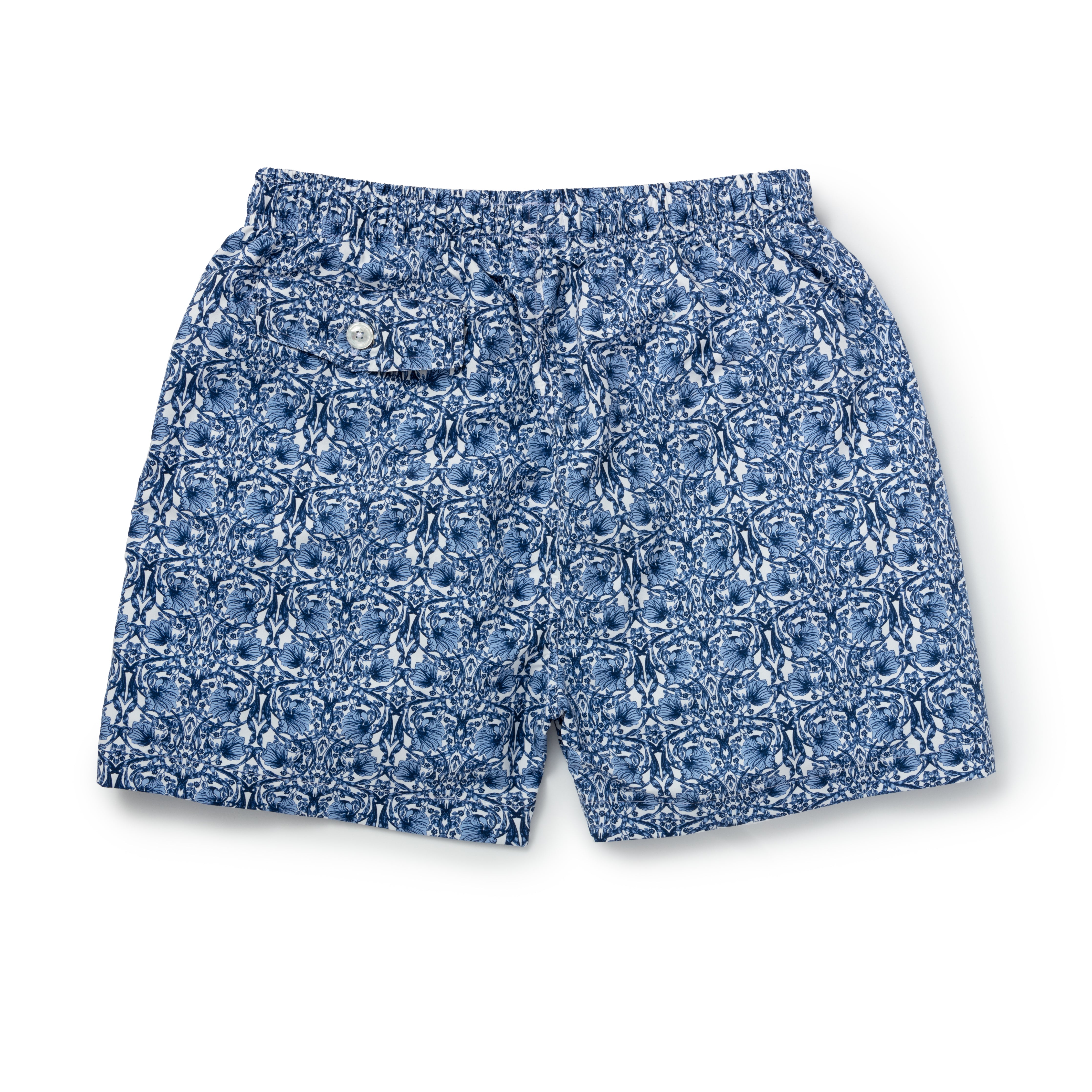 Navy Trellis Swimming Trunks - New - Emma Willis