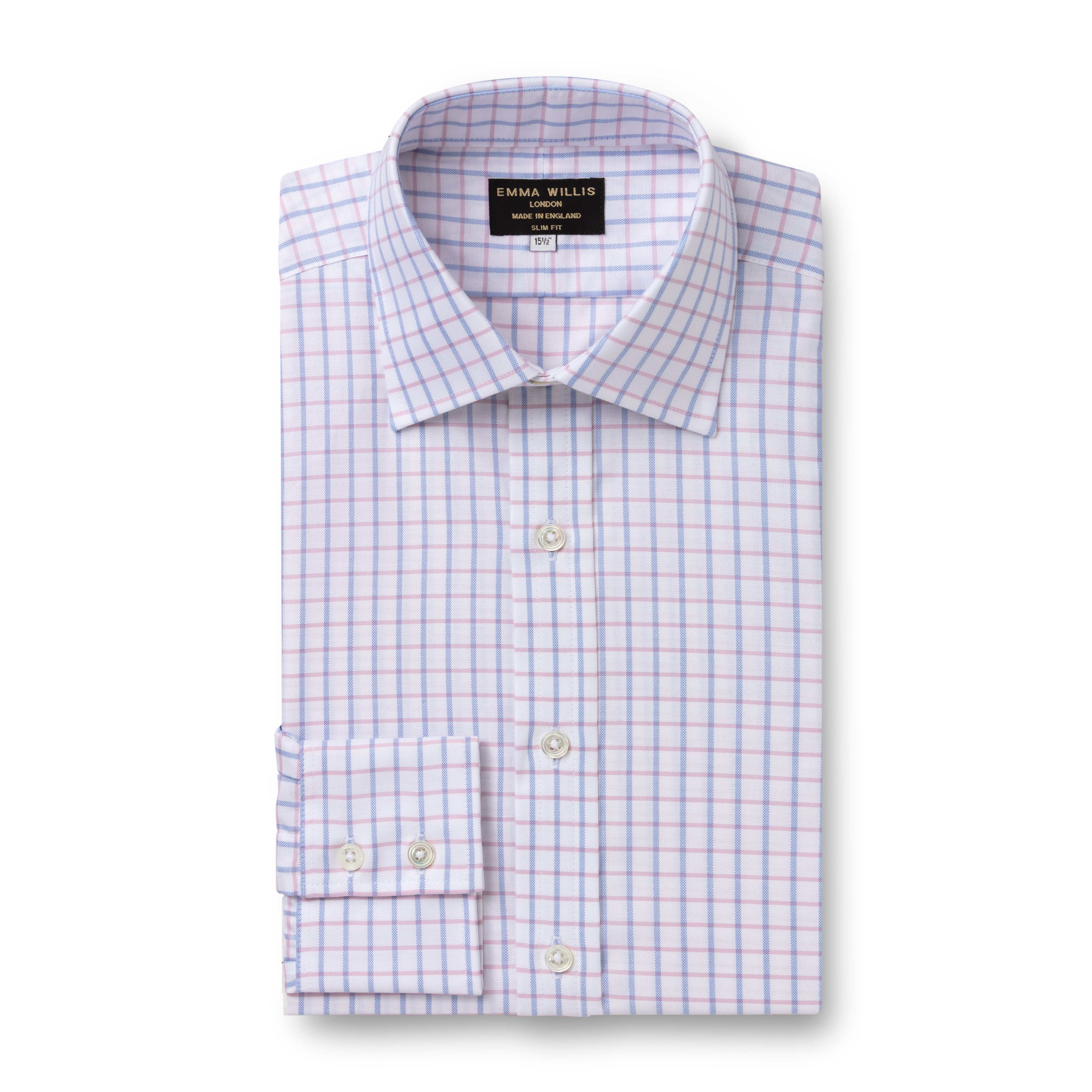 Pink/Sky Oxford Check Shirt - Emma Willis