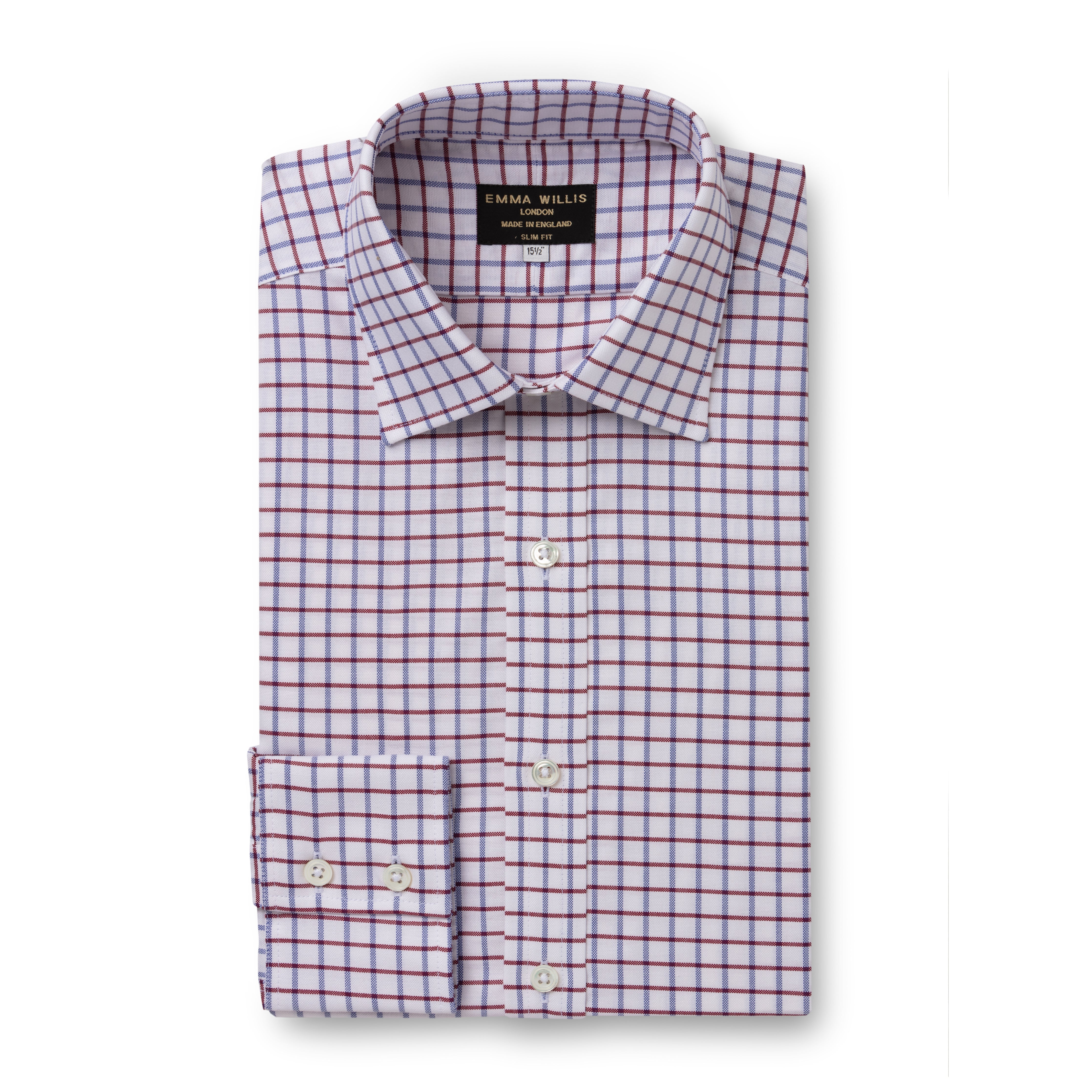 Red/Blue Oxford Check Shirt - Emma Willis