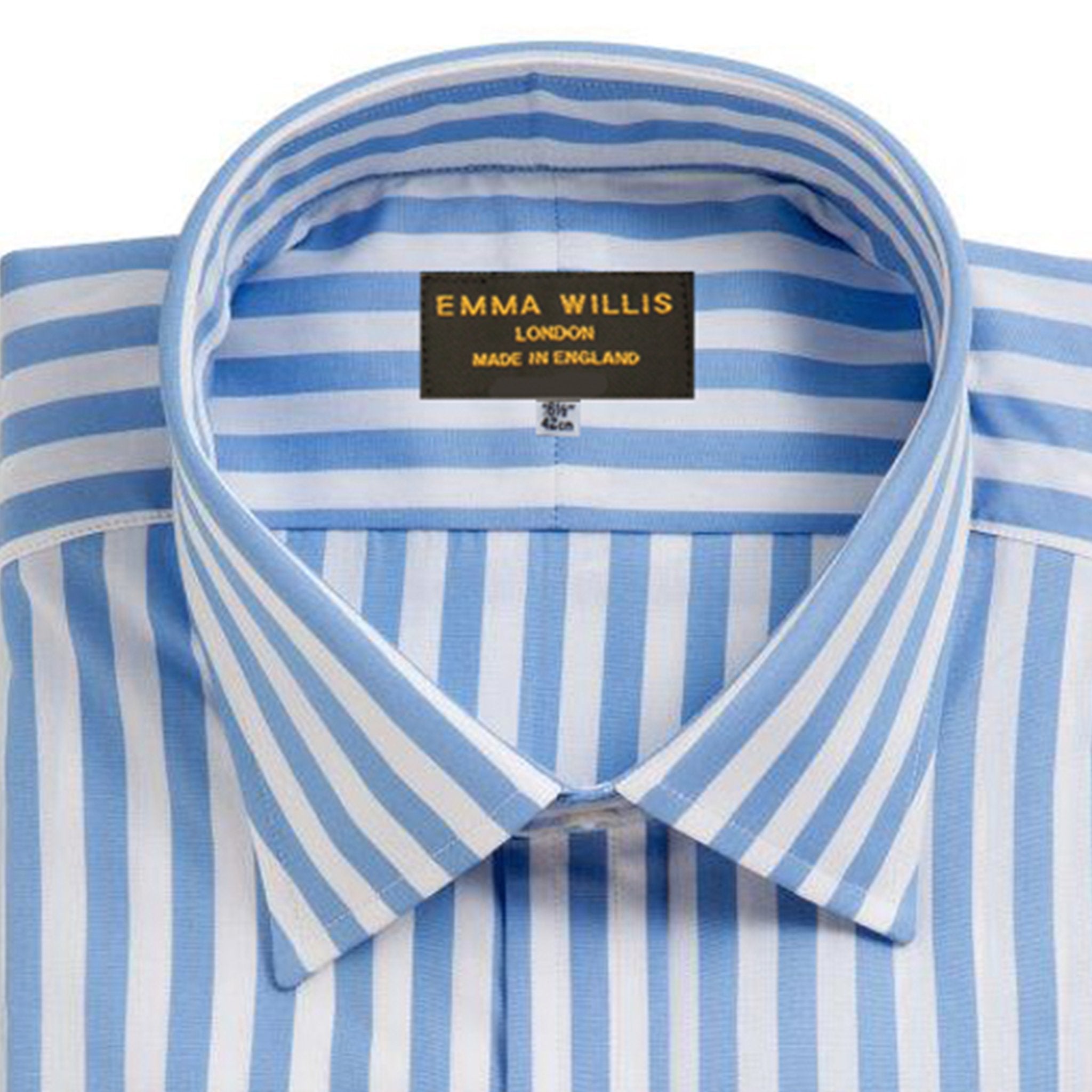 Sky Butcher Stripe Cotton Shirt - Bespoke freeshipping - Emma Willis