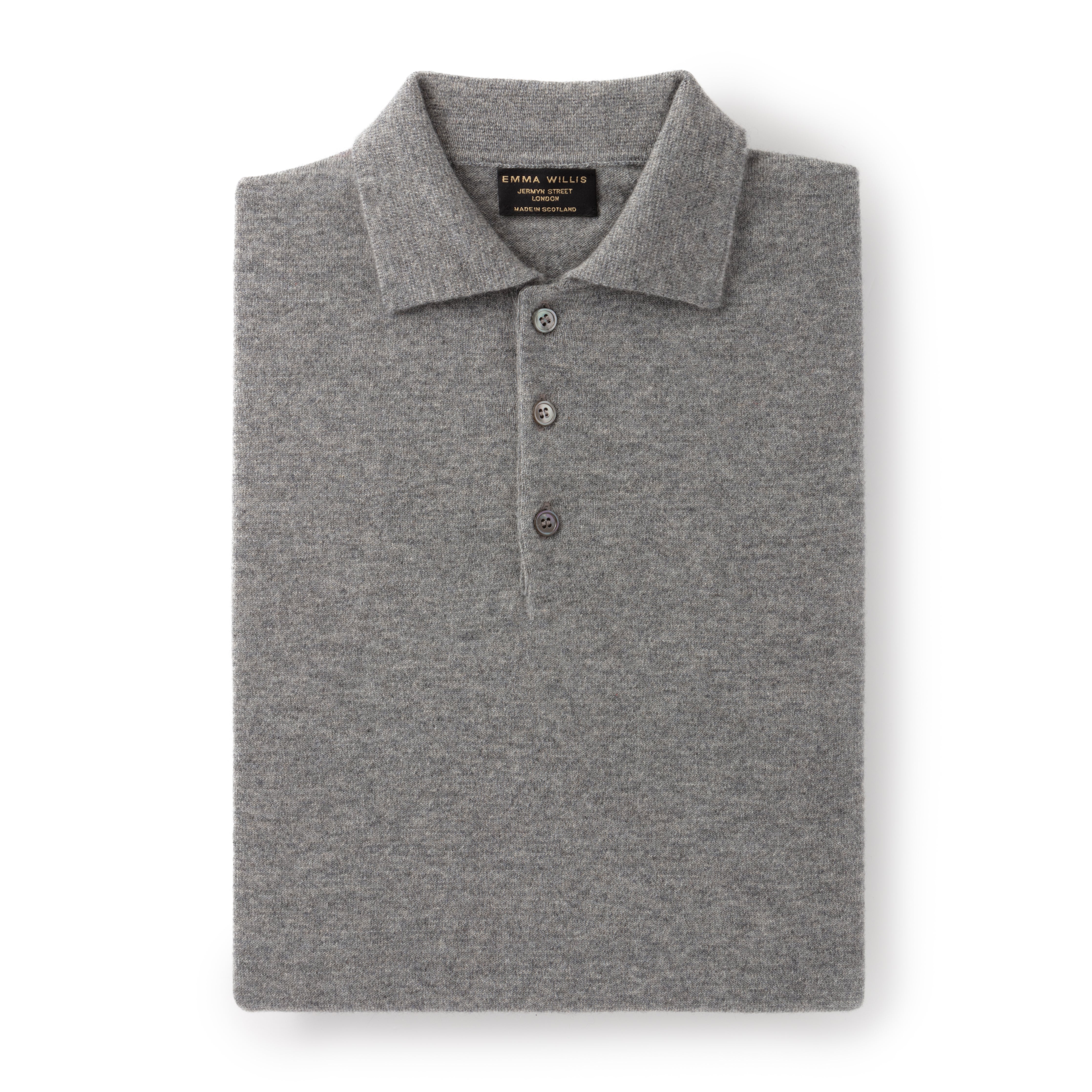 Smoke Cashmere Polo - Emma Willis