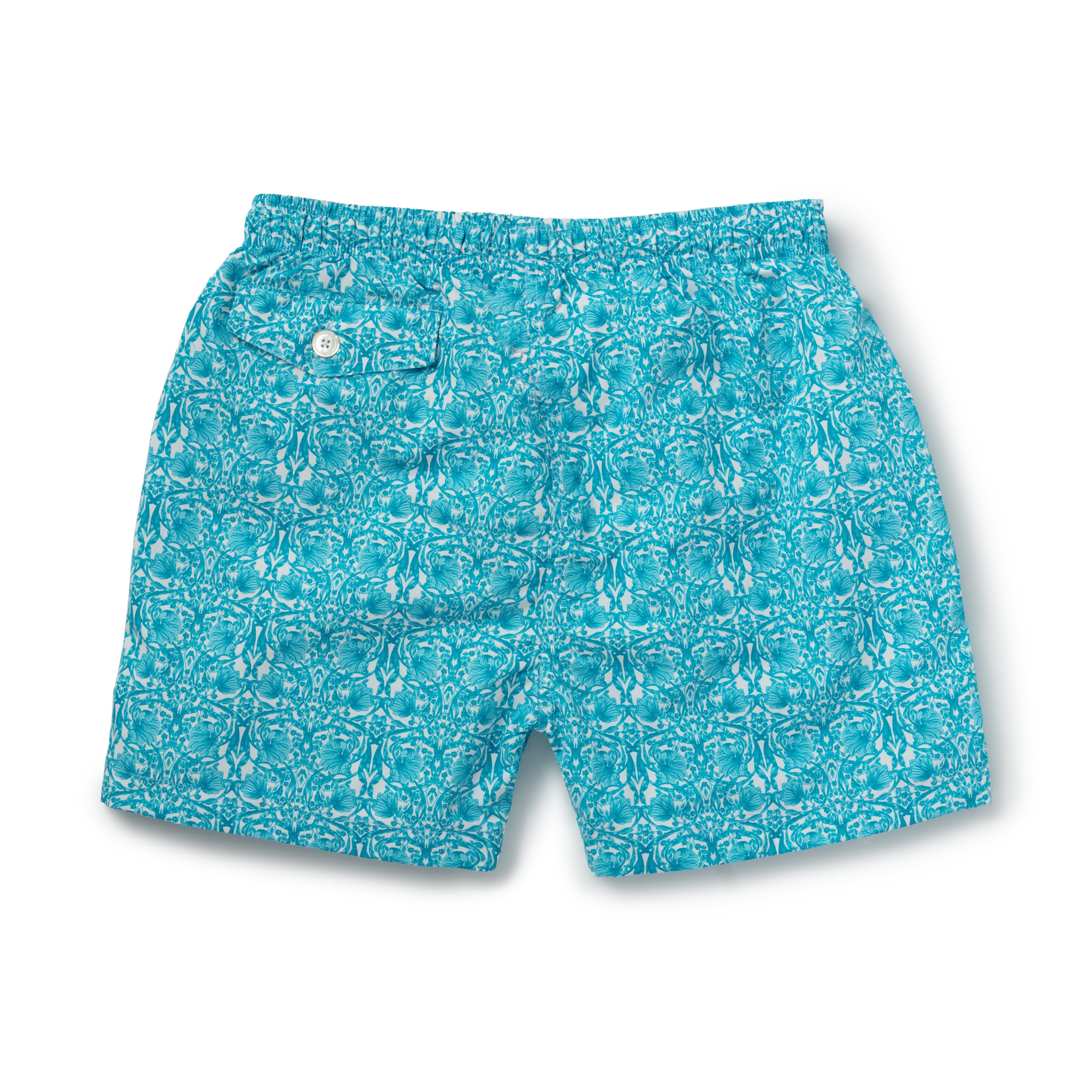 Turquoise Trellis Swimming Trunks - New - Emma Willis