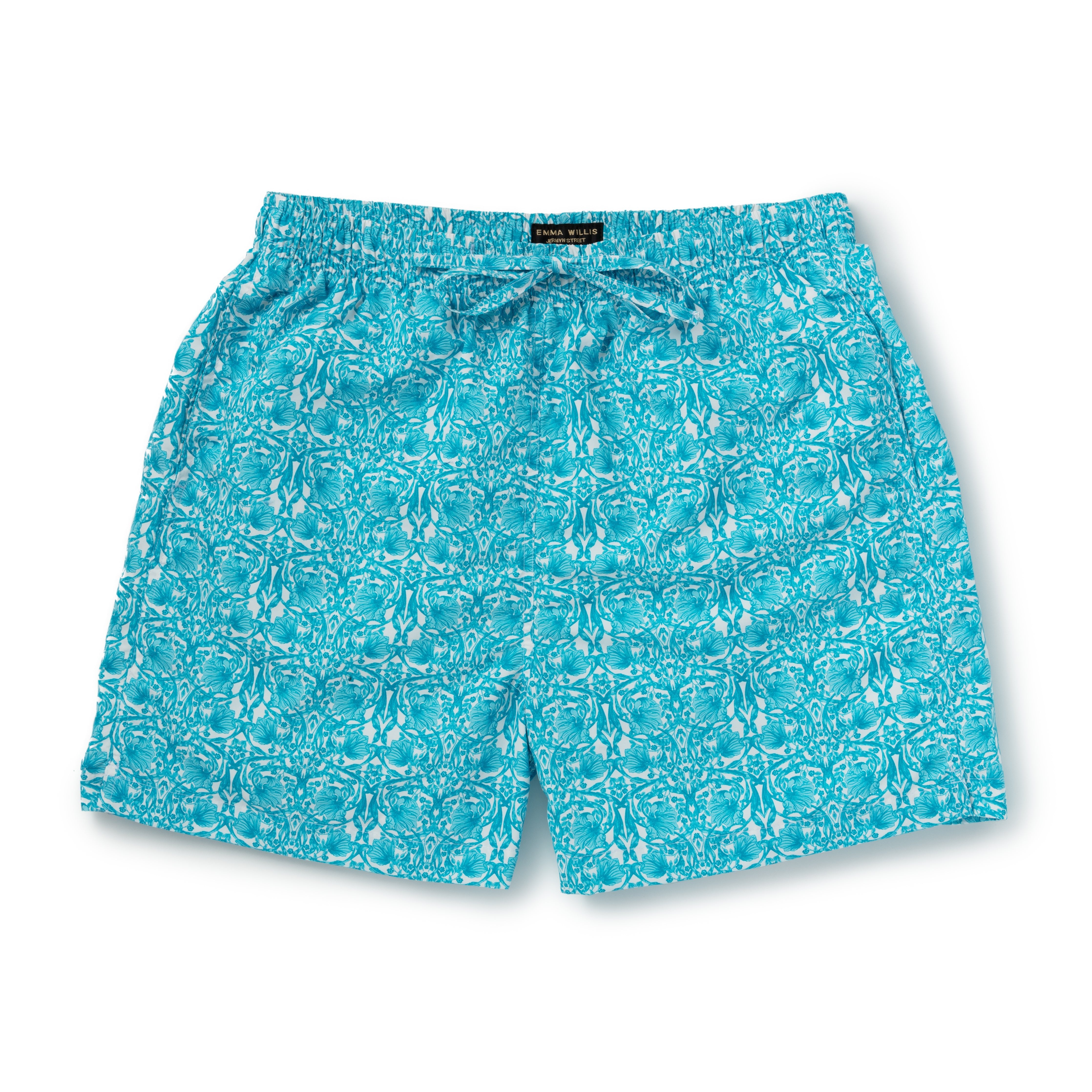 Turquoise Trellis Swimming Trunks - New - Emma Willis