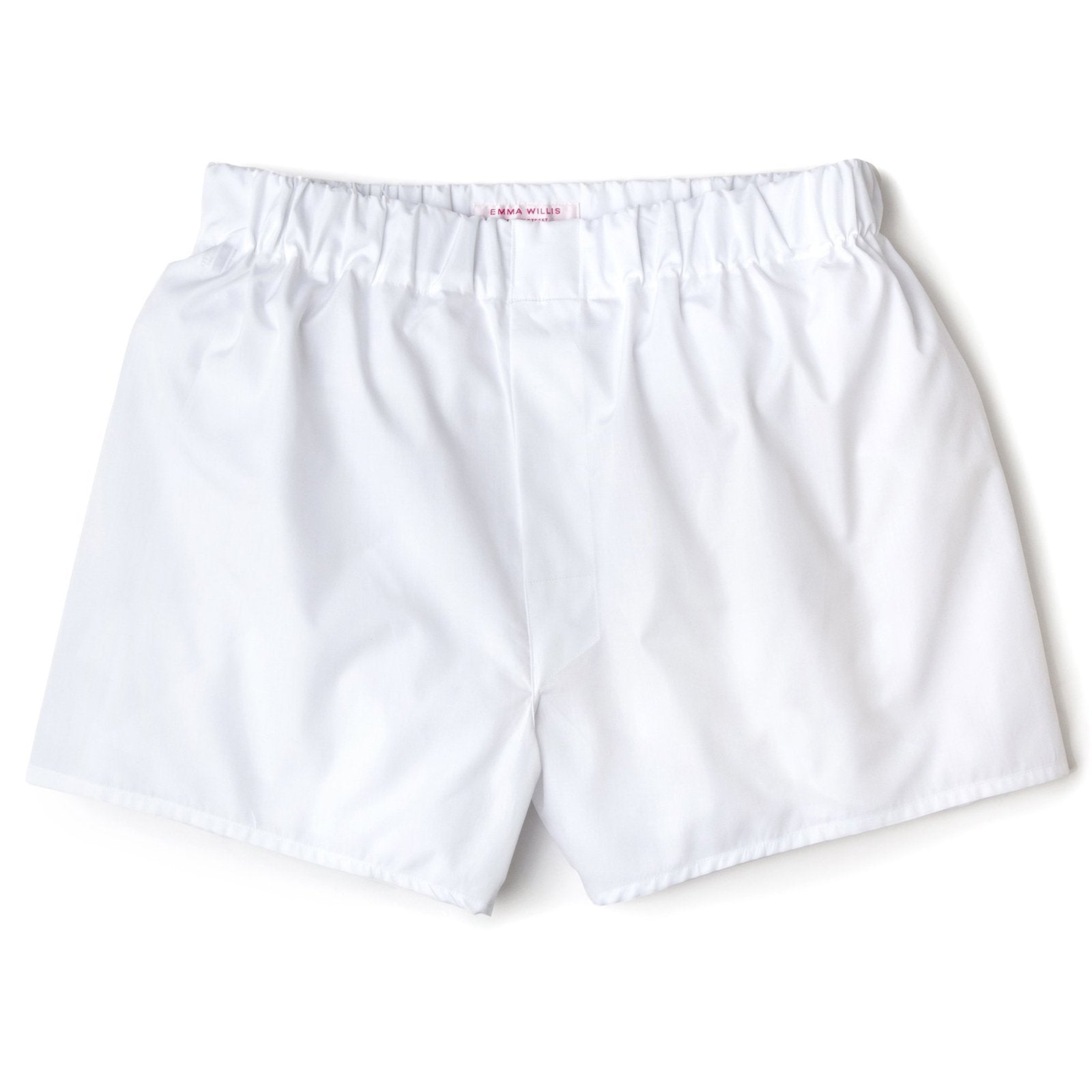 White Superior Cotton Boxer Shorts - Classic freeshipping - Emma Willis