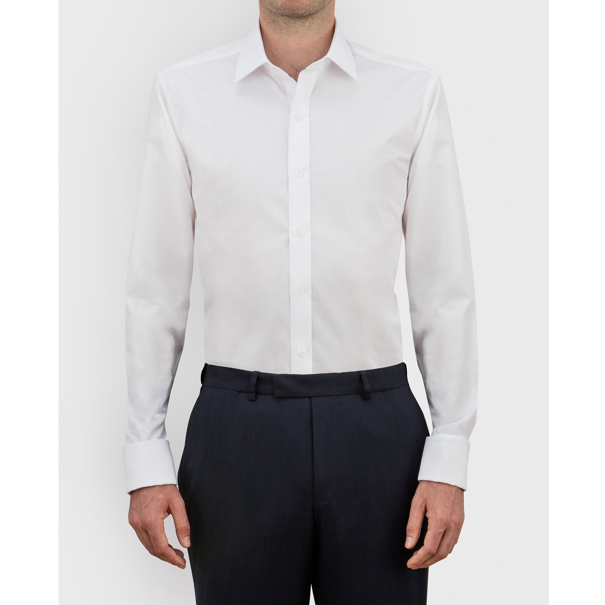 White Superior Cotton Shirt freeshipping - Emma Willis