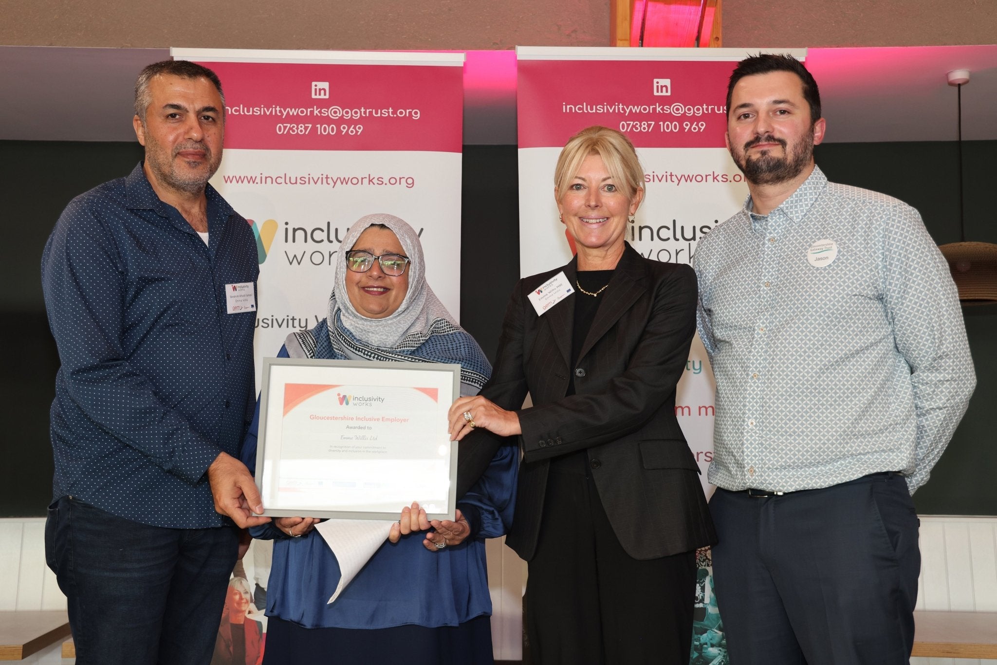 Clothes business that hired Syrian refugees at Gloucestershire factory wins award - Business Live - Emma Willis