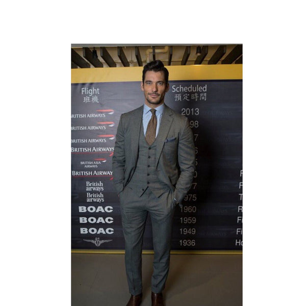David Gandy attended an event last week with British Airways celebrating 80 years of excellence in service to Hong Kong wearing Emma Willis. - Emma Willis